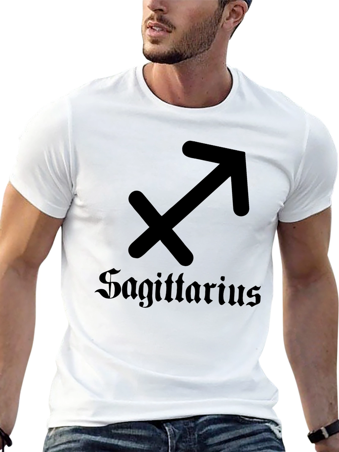 Sagittarius Zodiac Sign Black T-Shirt