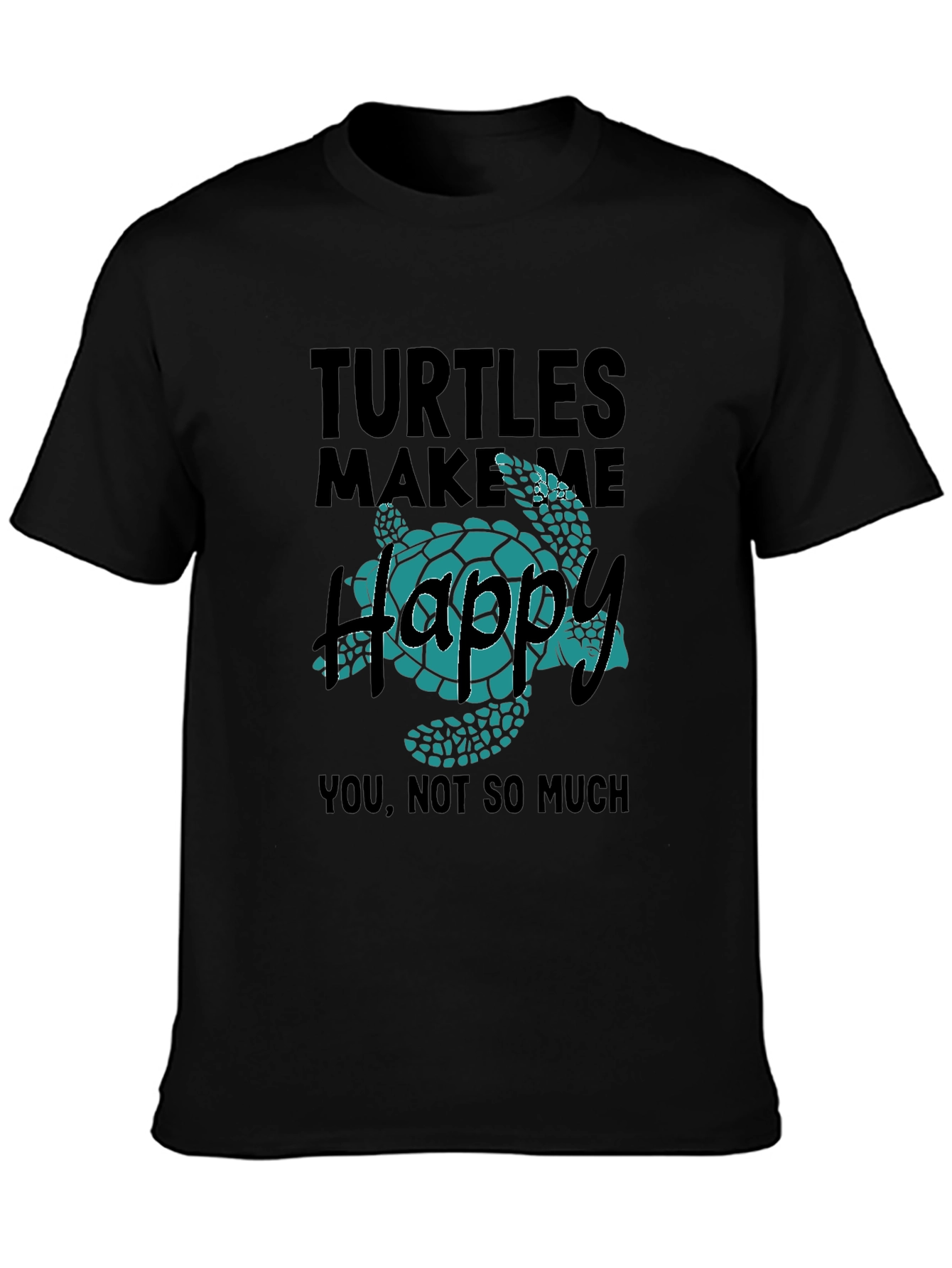 Turtles Make Me Happy Graphic T-Shirt