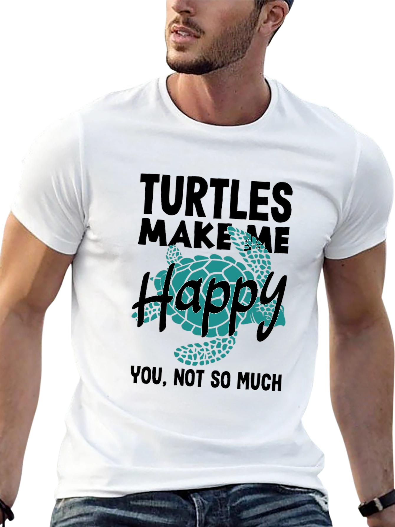 Turtles Make Me Happy Graphic T-Shirt