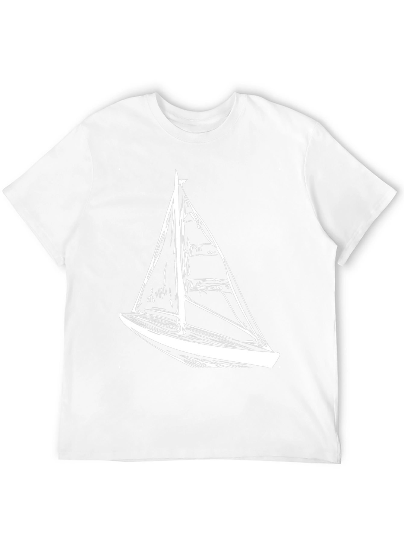 Sailboat Graphic Tee - Nautical Style Black