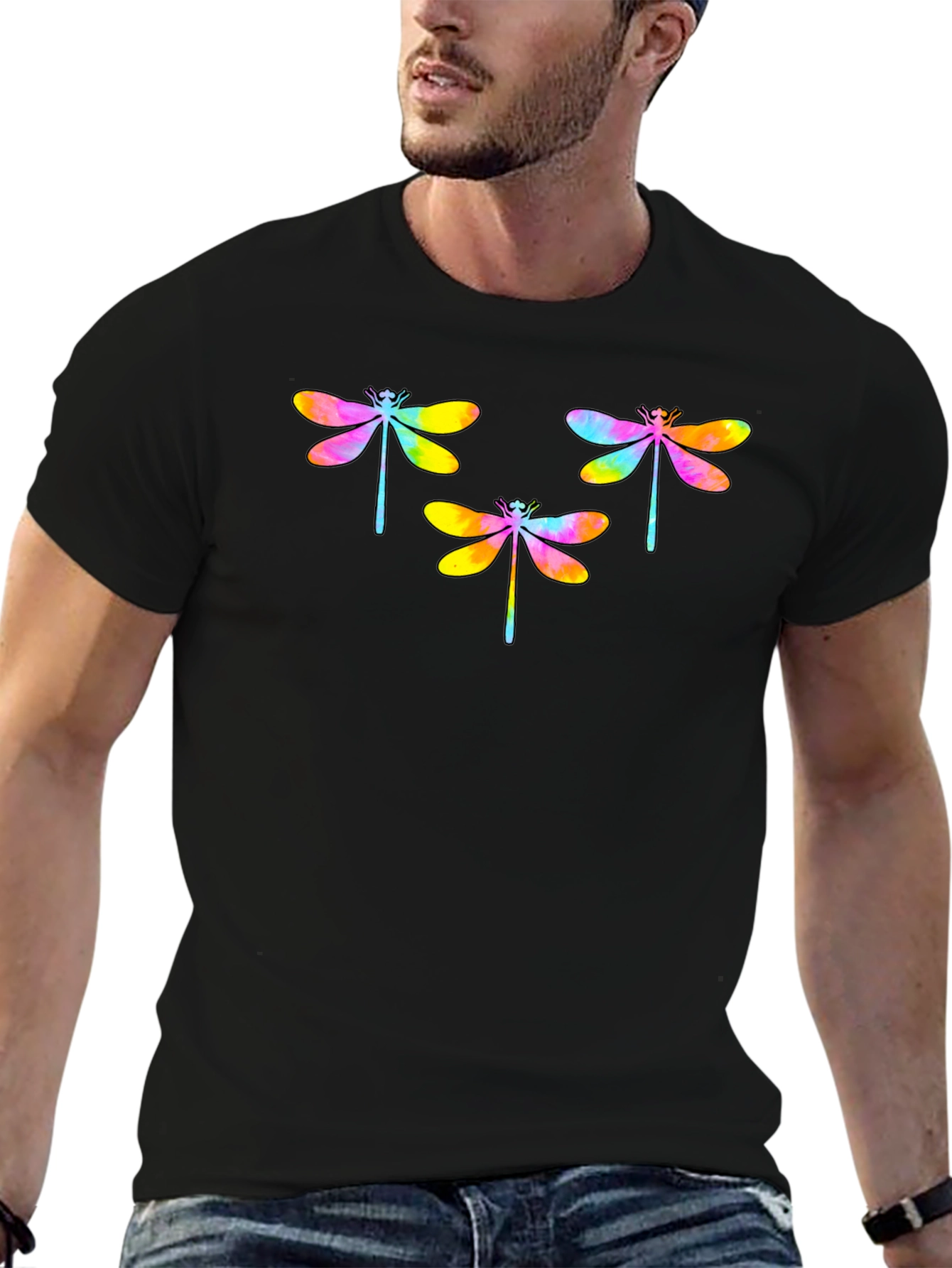 Tie-Dye Dragonfly Graphic Tee