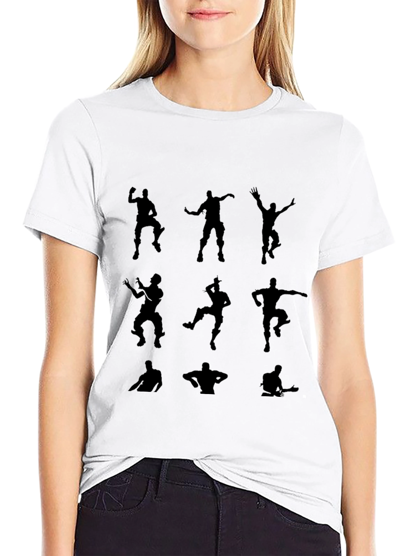 Fortnite Dance Silhouette Black T-Shirt