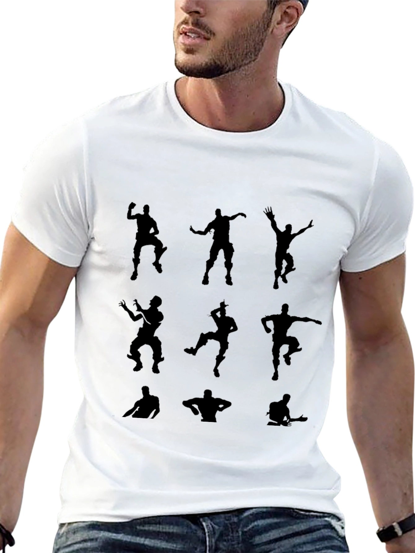Fortnite Dance Silhouette Black T-Shirt