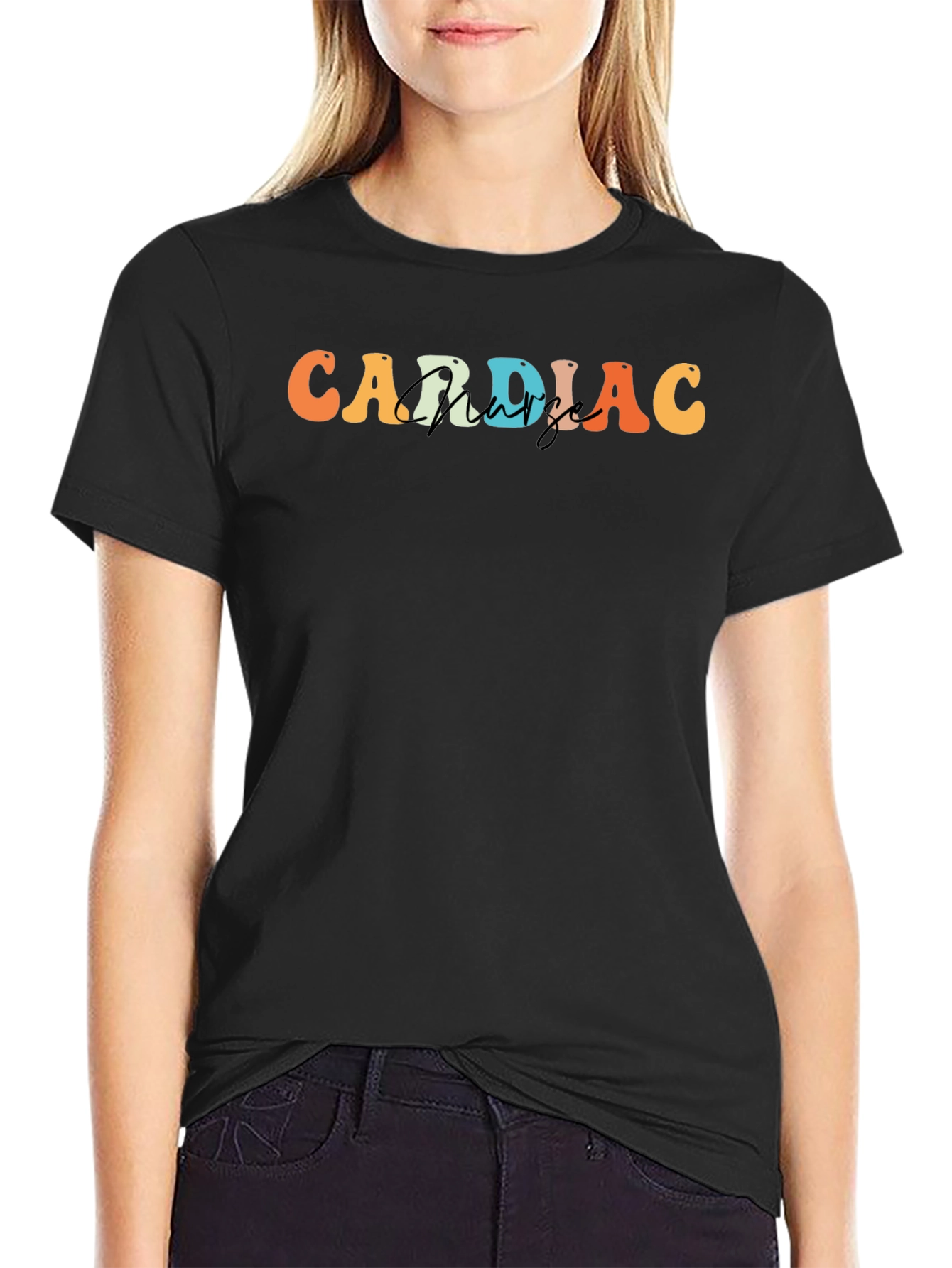Cardiac Nurse T-Shirt Retro Design