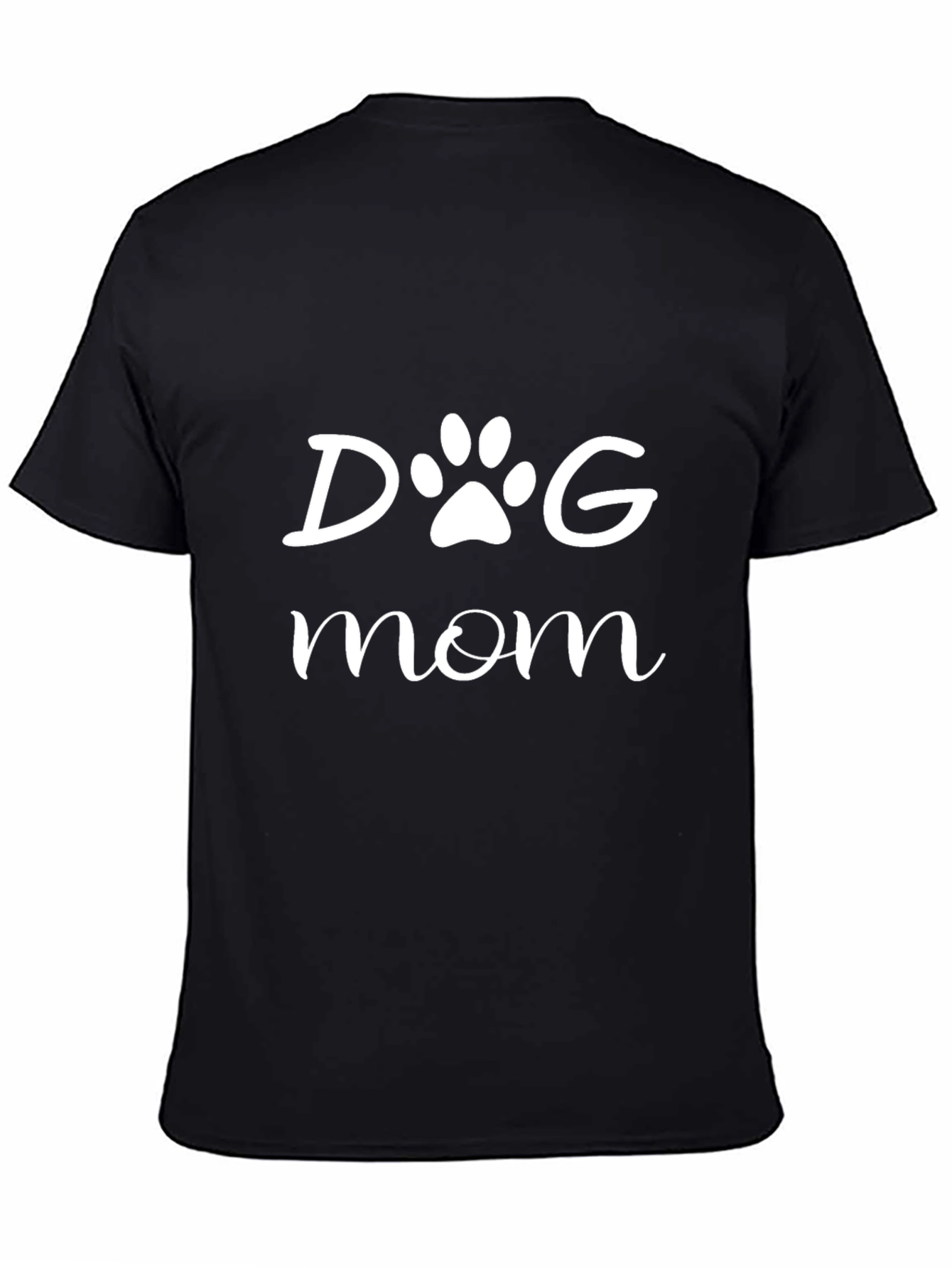 Dog Mom Tee - Cute Paw Print Design
