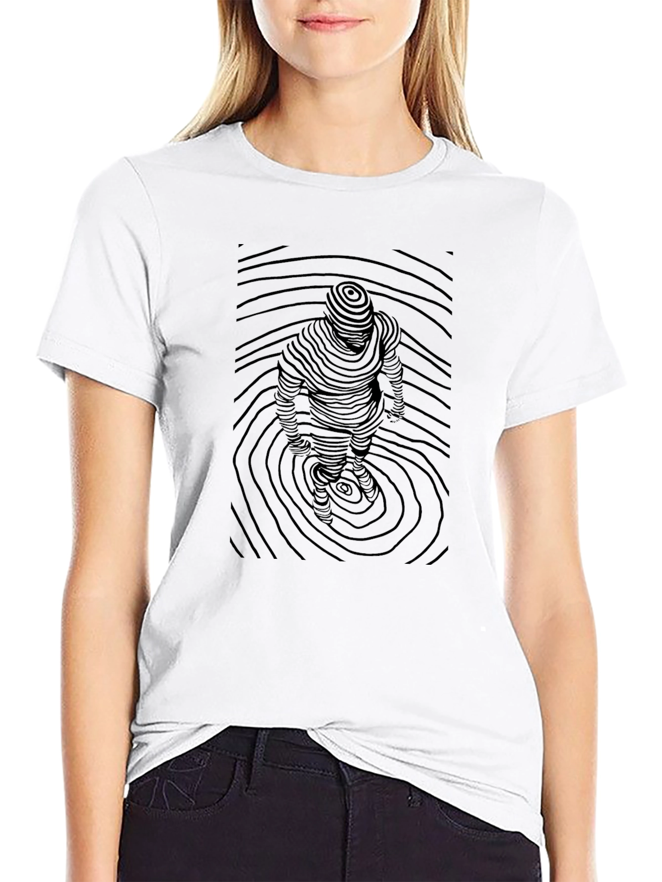 Abstract Topographic T-Shirt
