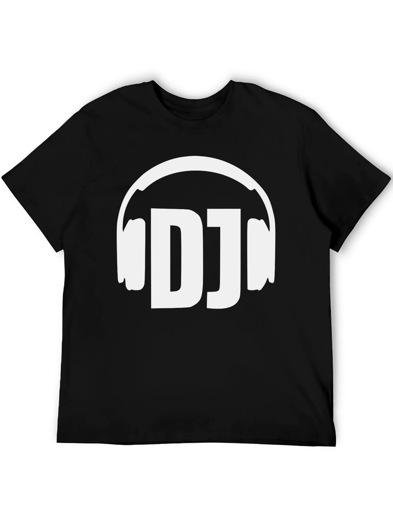 DJ Headphones Graphic Tee - Black