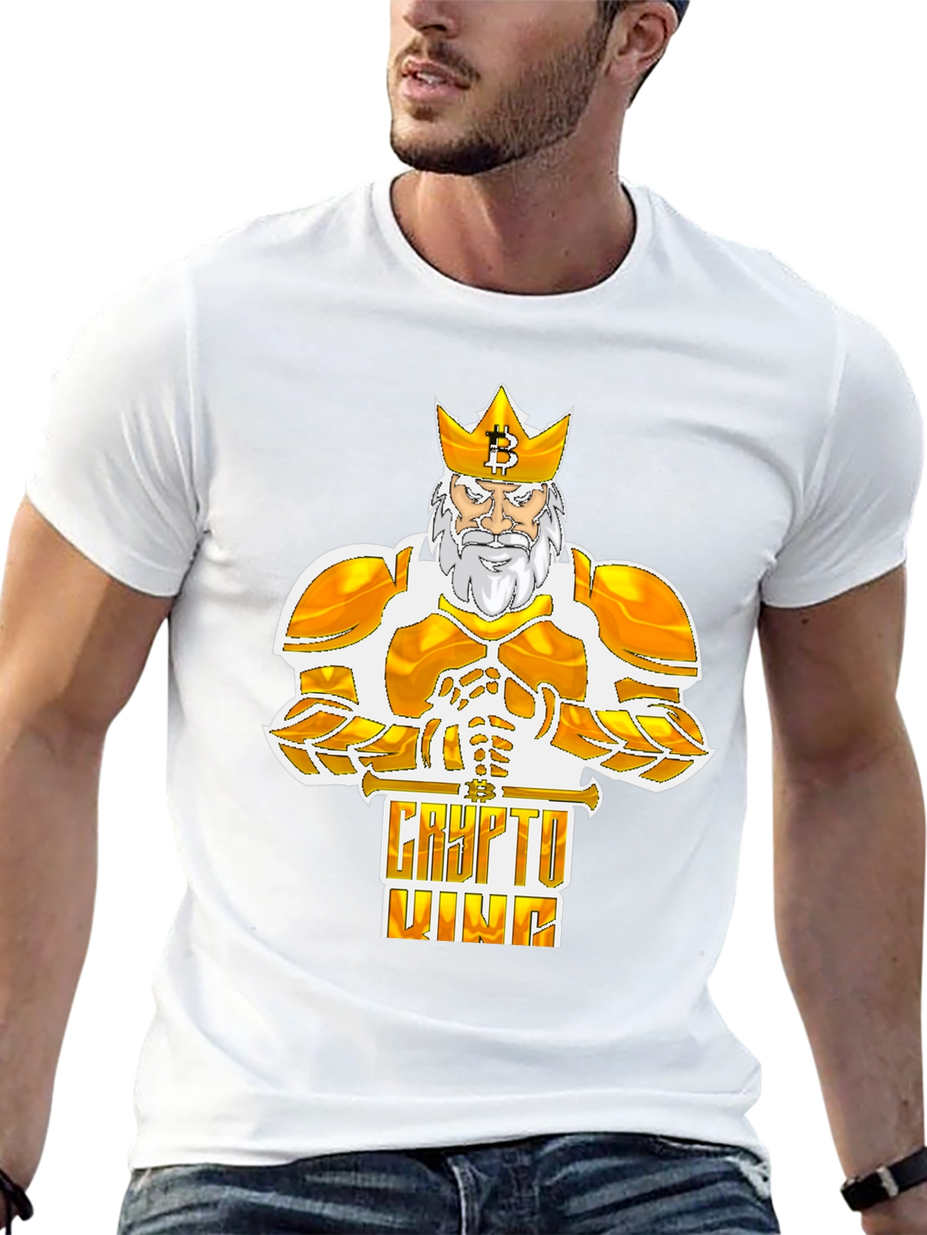 Crypto King Bitcoin Graphic Tee