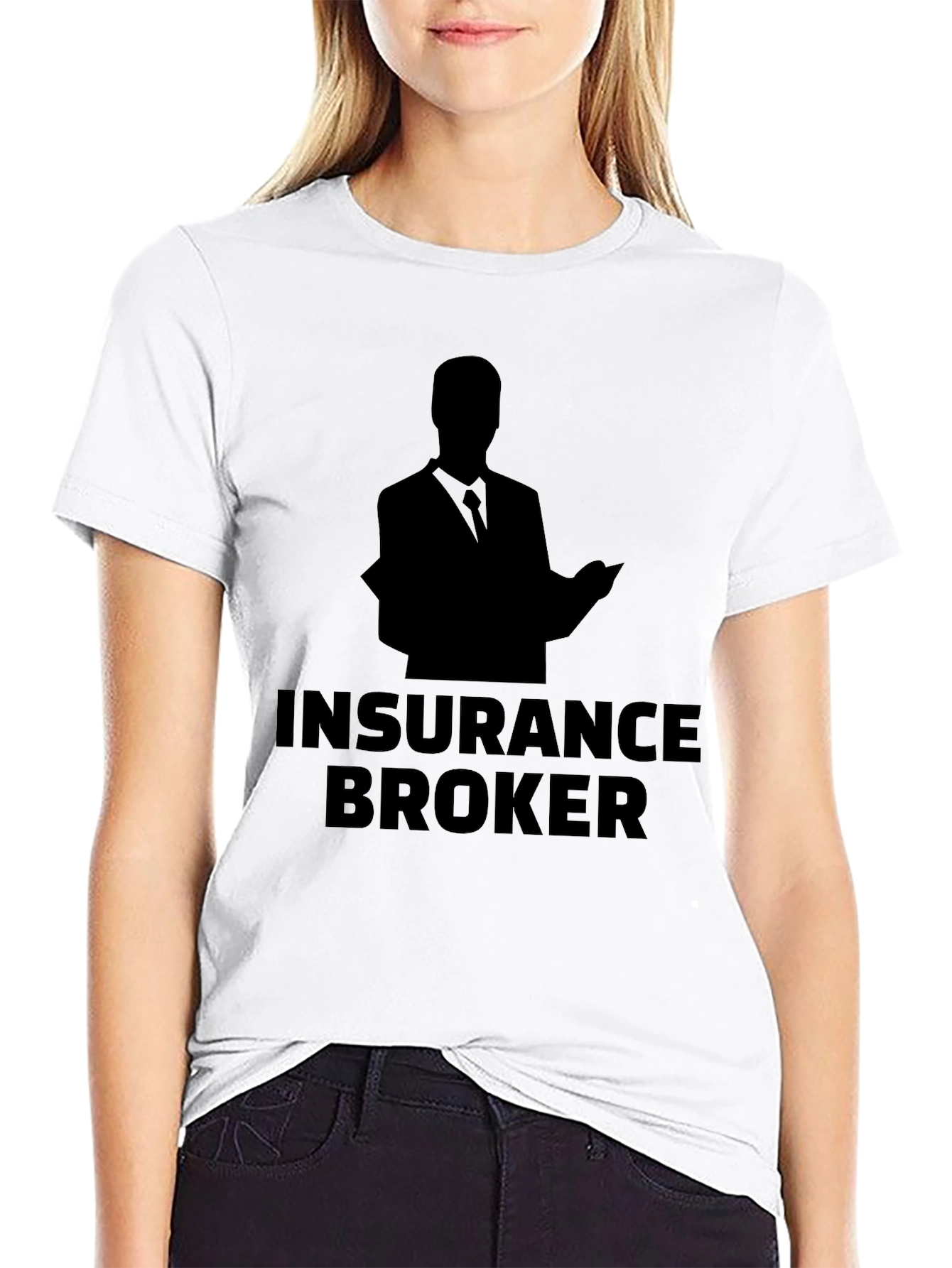 Insurance Broker Graphic T-Shirt - Black