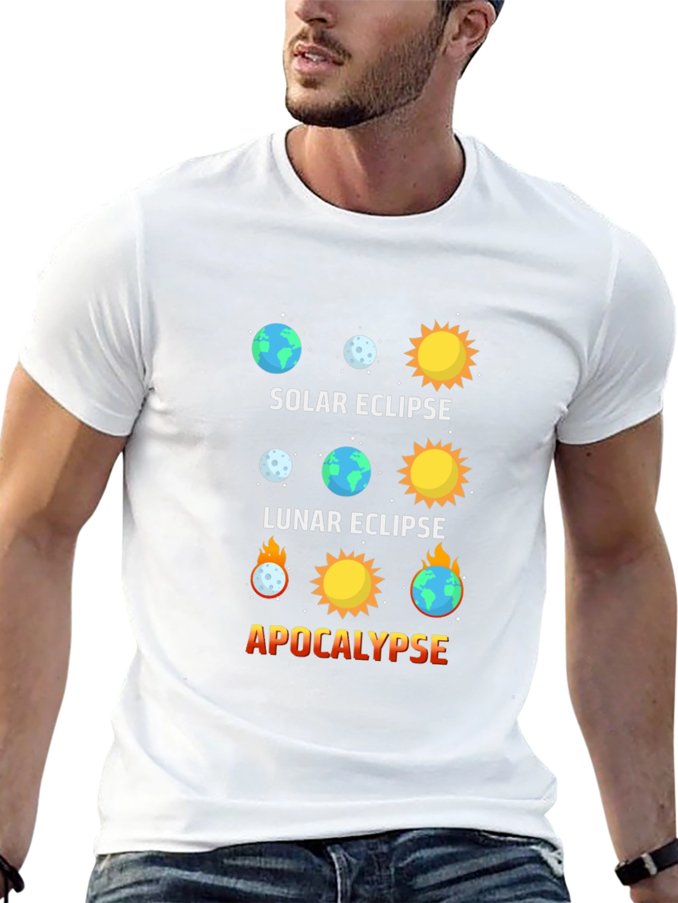 Solar Eclipse Graphic Tee - Apocalypse Humor