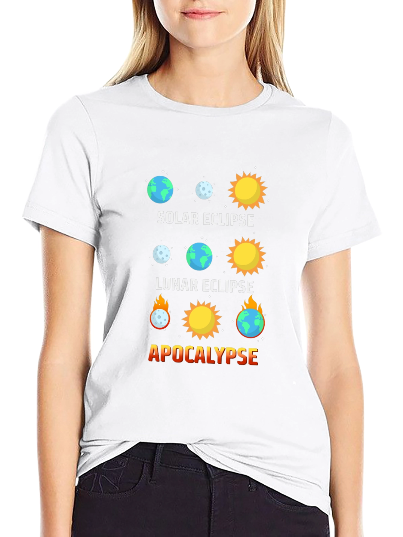 Solar Eclipse Graphic Tee - Apocalypse Humor