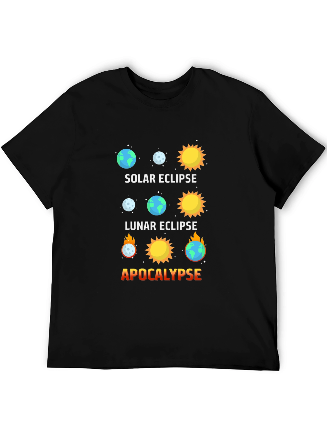 Solar Eclipse Graphic Tee - Apocalypse Humor
