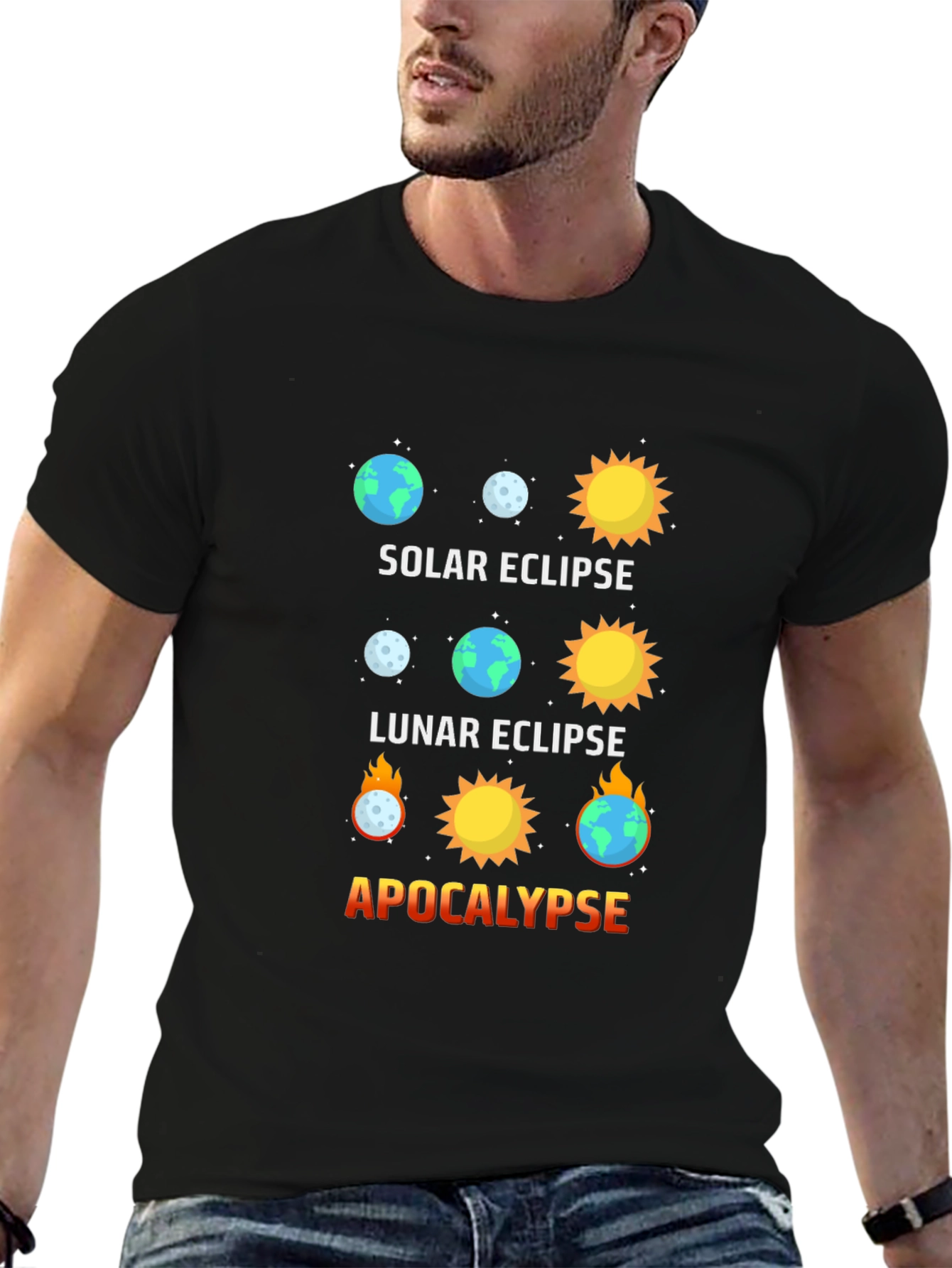 Solar Eclipse Graphic Tee - Apocalypse Humor