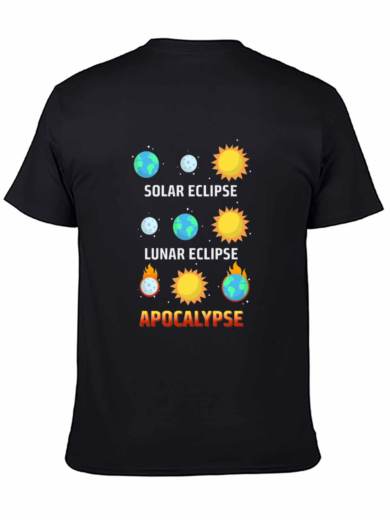 Solar Eclipse Graphic Tee - Apocalypse Humor