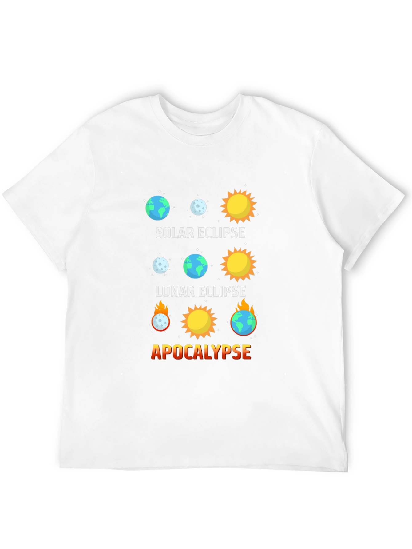 Solar Eclipse Graphic Tee - Apocalypse Humor