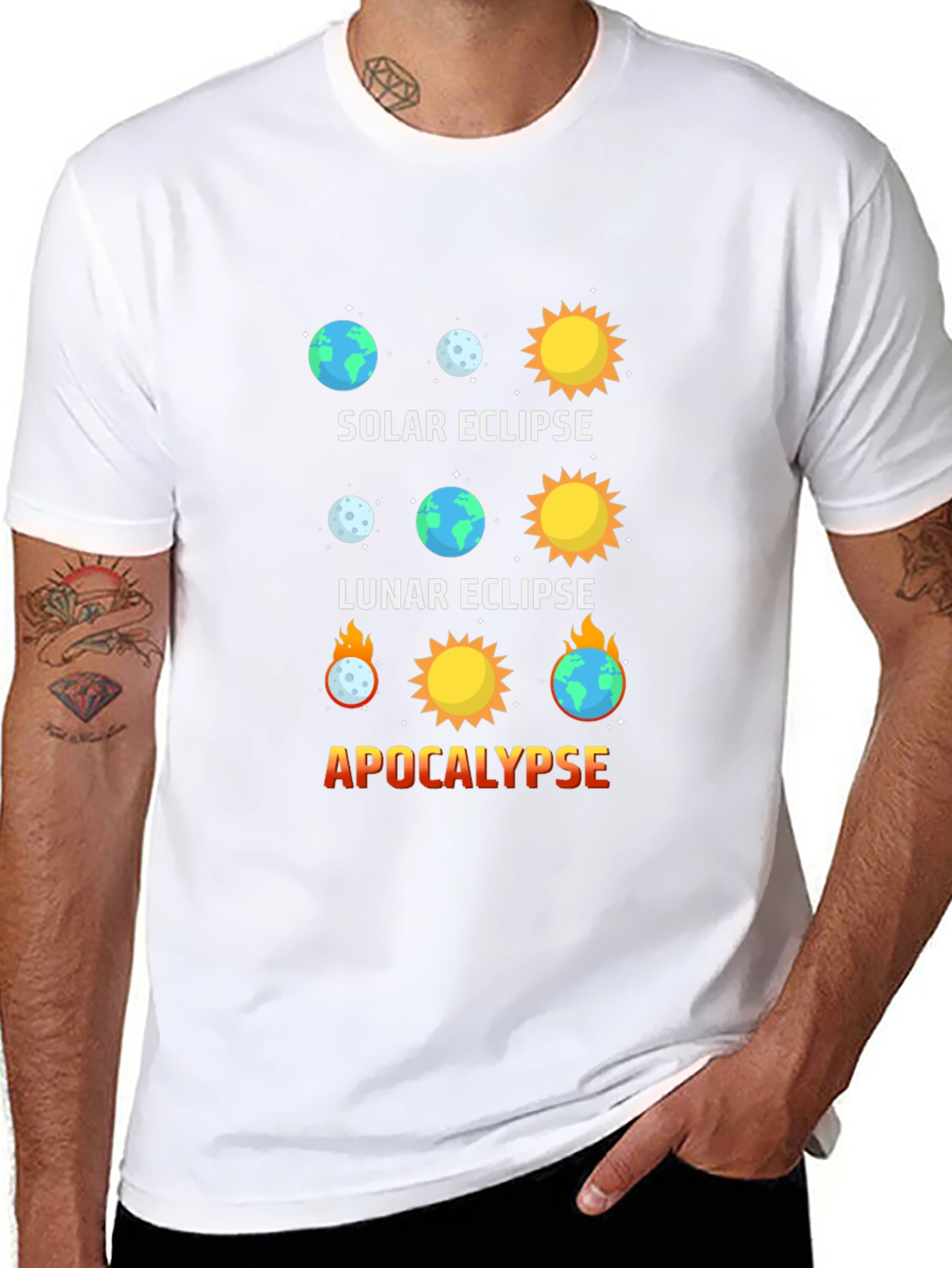 Solar Eclipse Graphic Tee - Apocalypse Humor