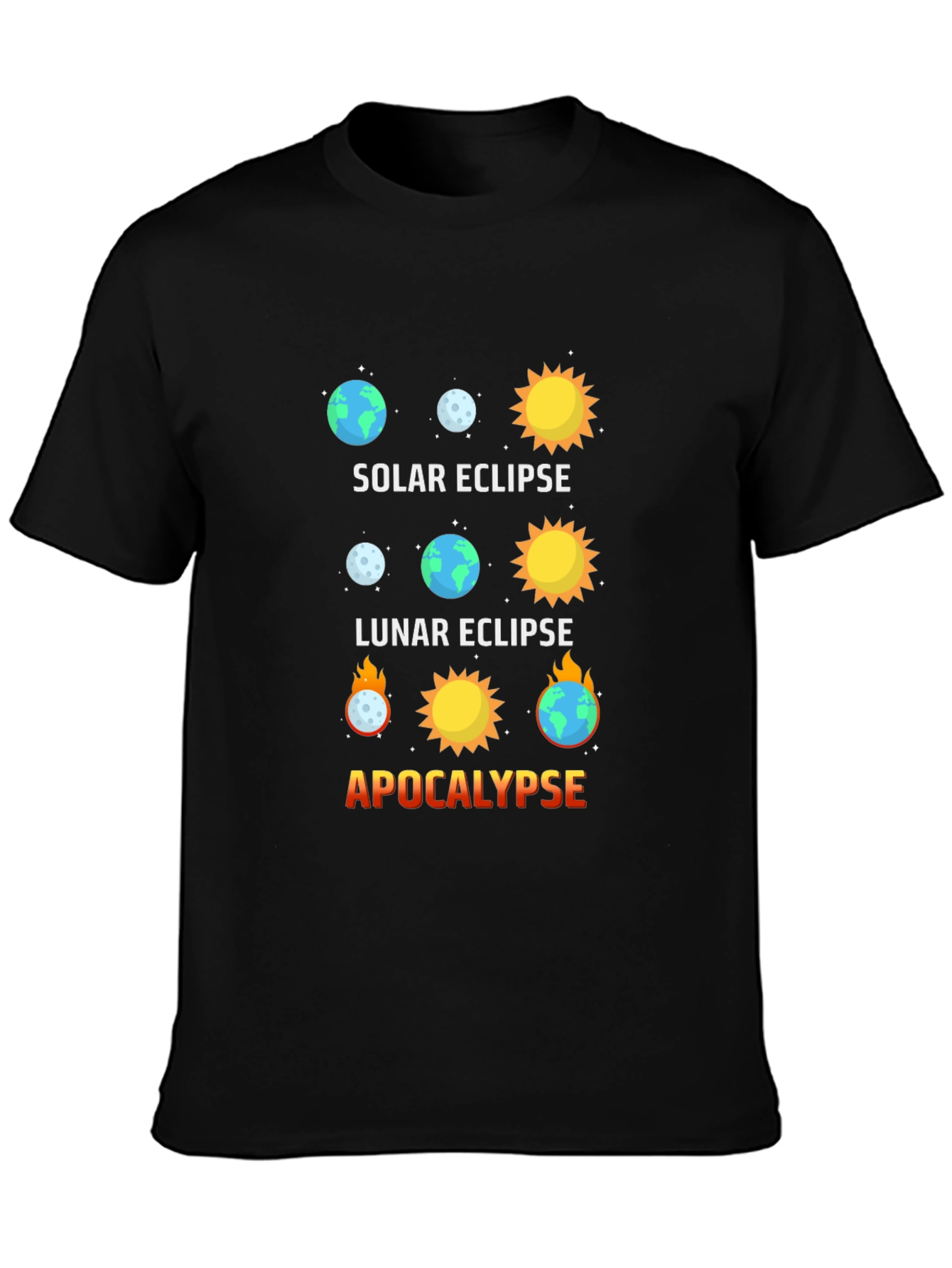 Solar Eclipse Graphic Tee - Apocalypse Humor