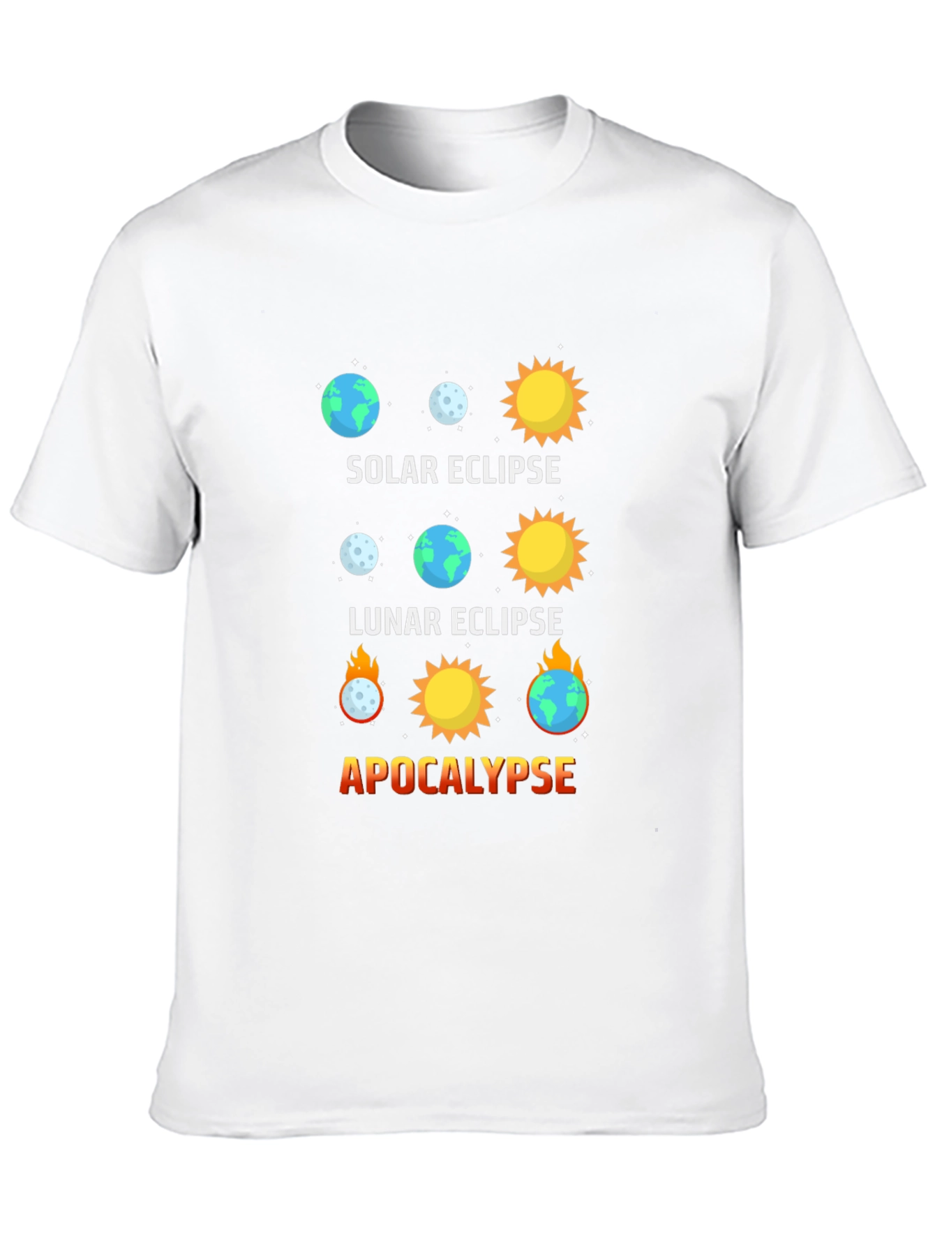 Solar Eclipse Graphic Tee - Apocalypse Humor