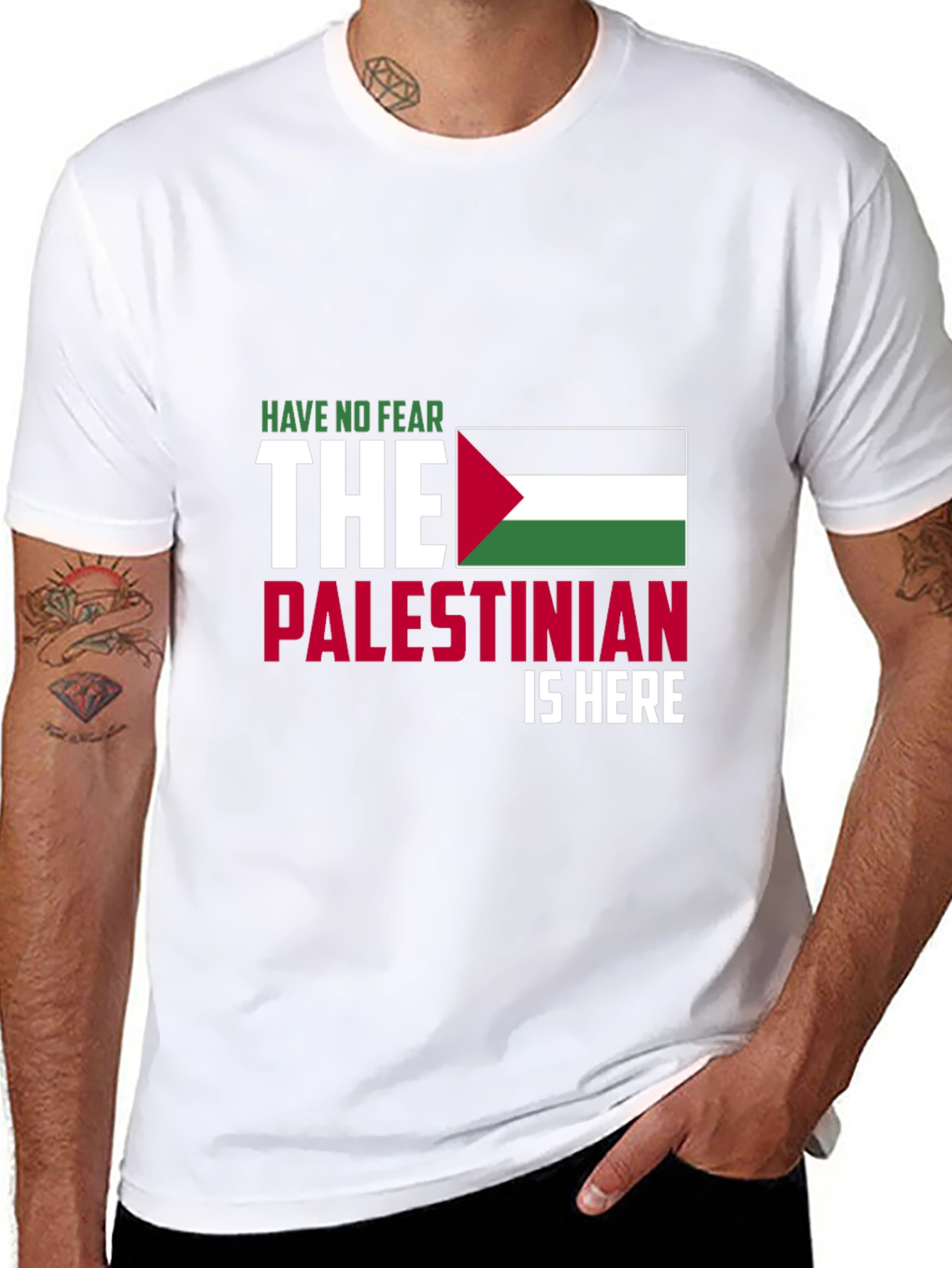 Palestine Pride T-Shirt - Have No Fear Im Here!
