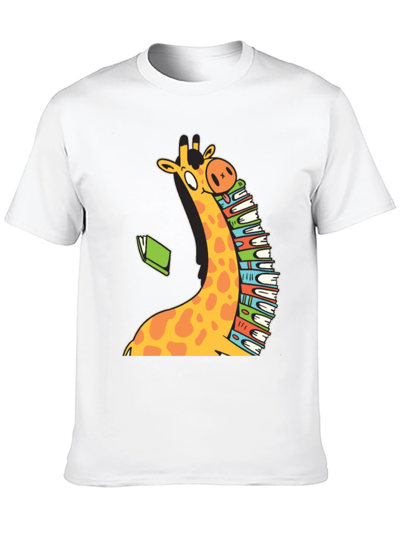 Bookworm Giraffe T-Shirt - Read in Style!