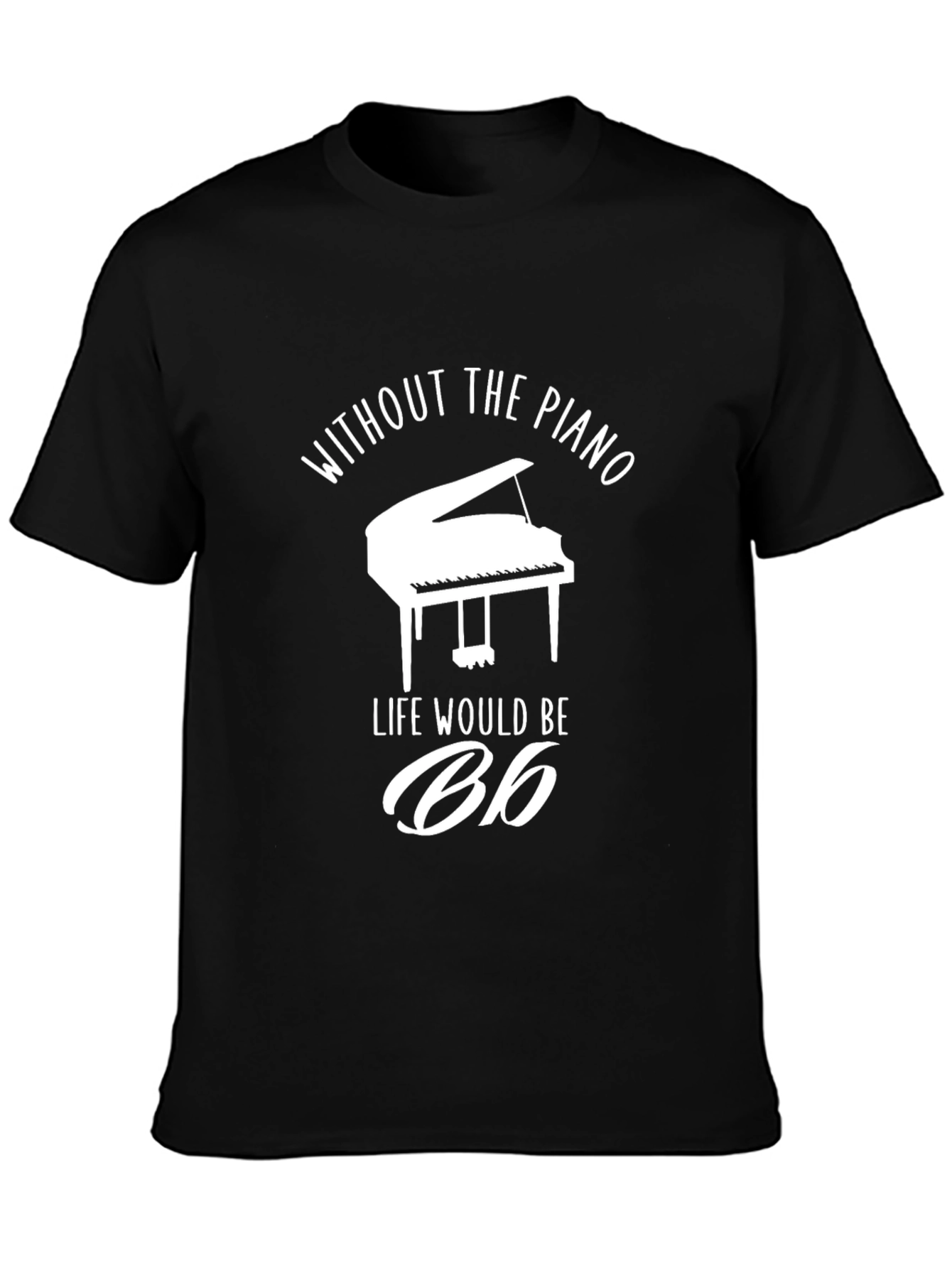 Piano Life Mens Black T-Shirt