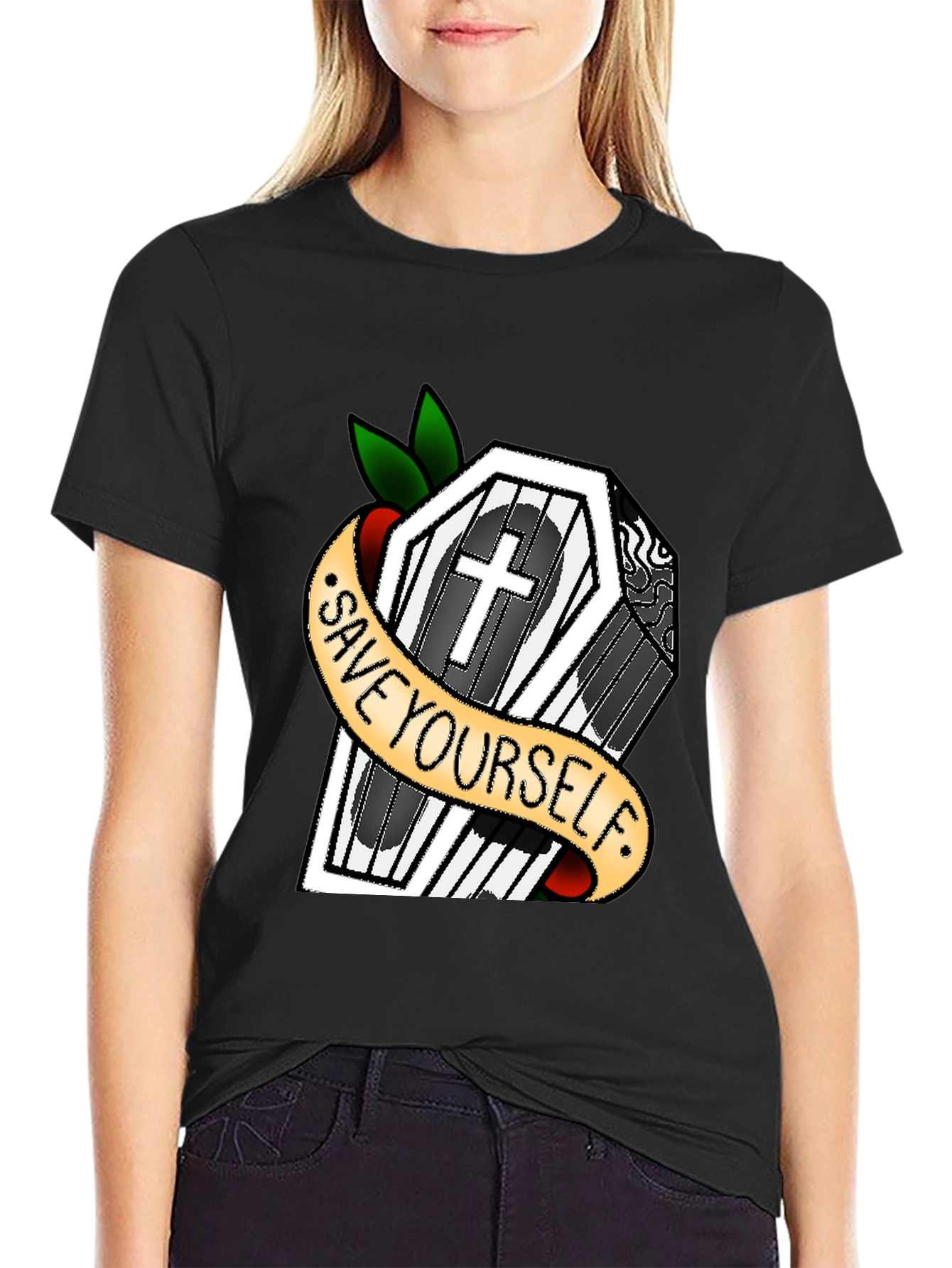 Save Yourself Coffin T-Shirt