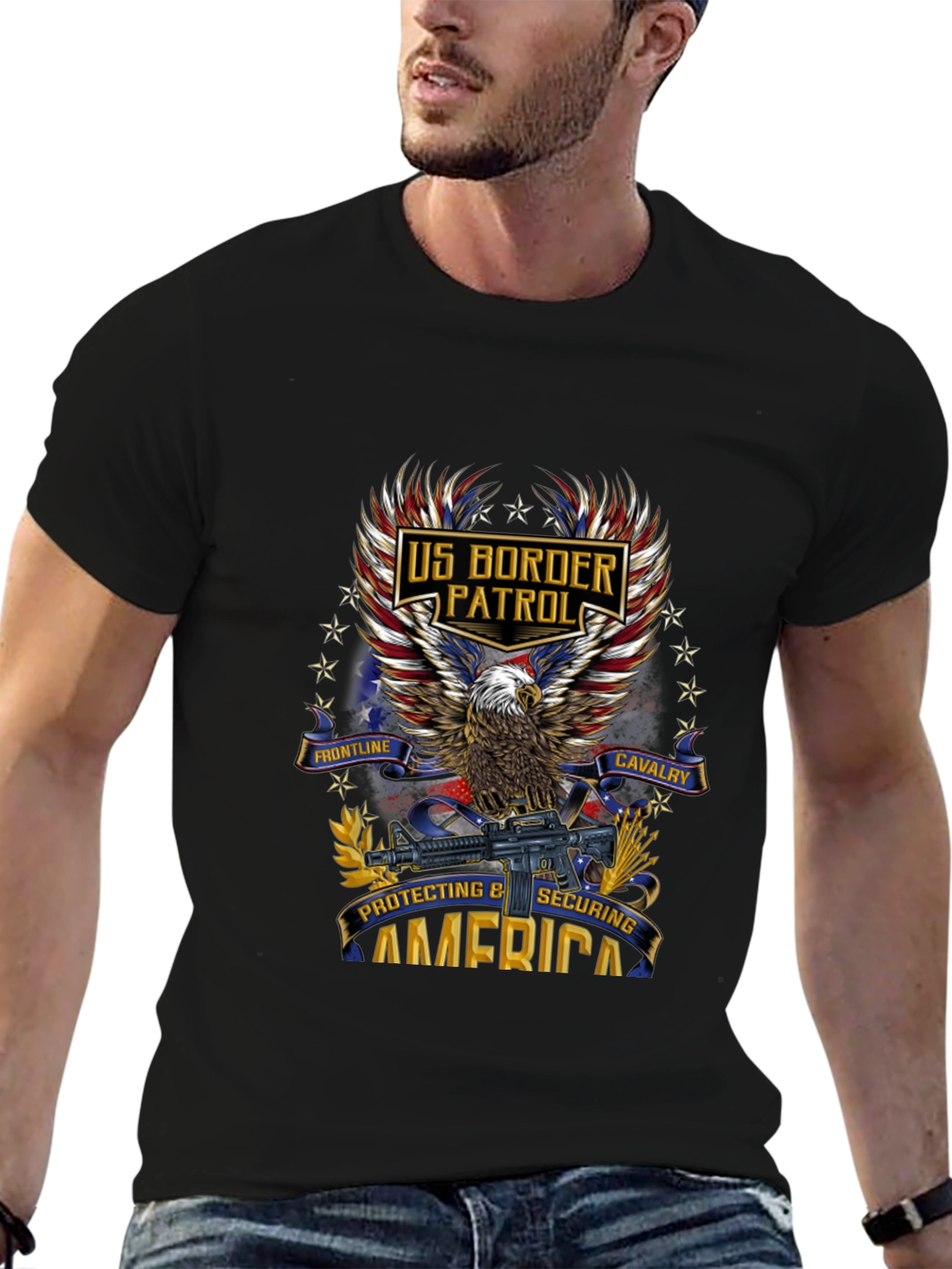 US Border Patrol Patriotic Eagle T-Shirt