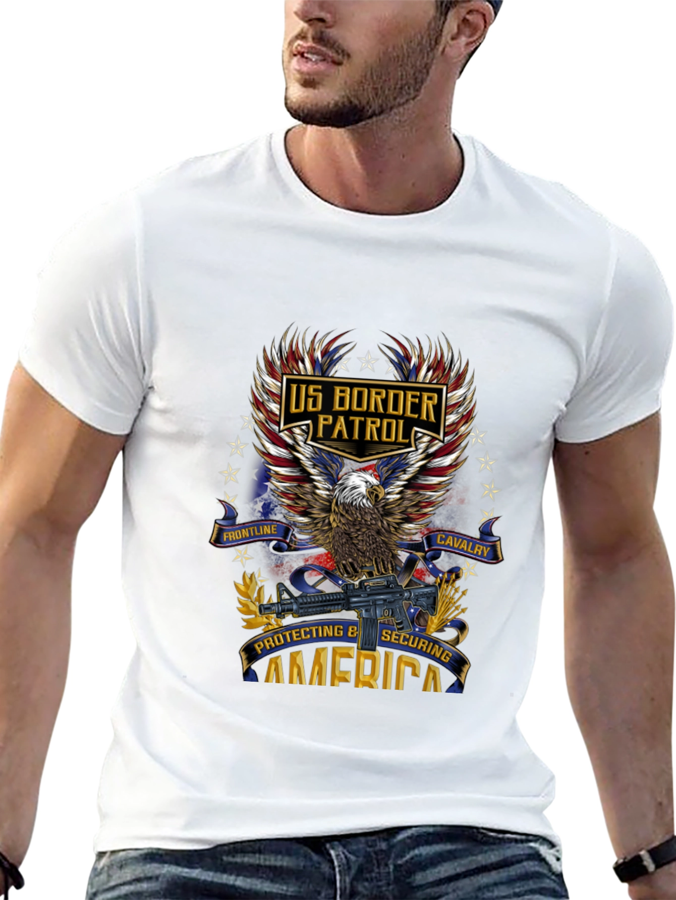 US Border Patrol Patriotic Eagle T-Shirt