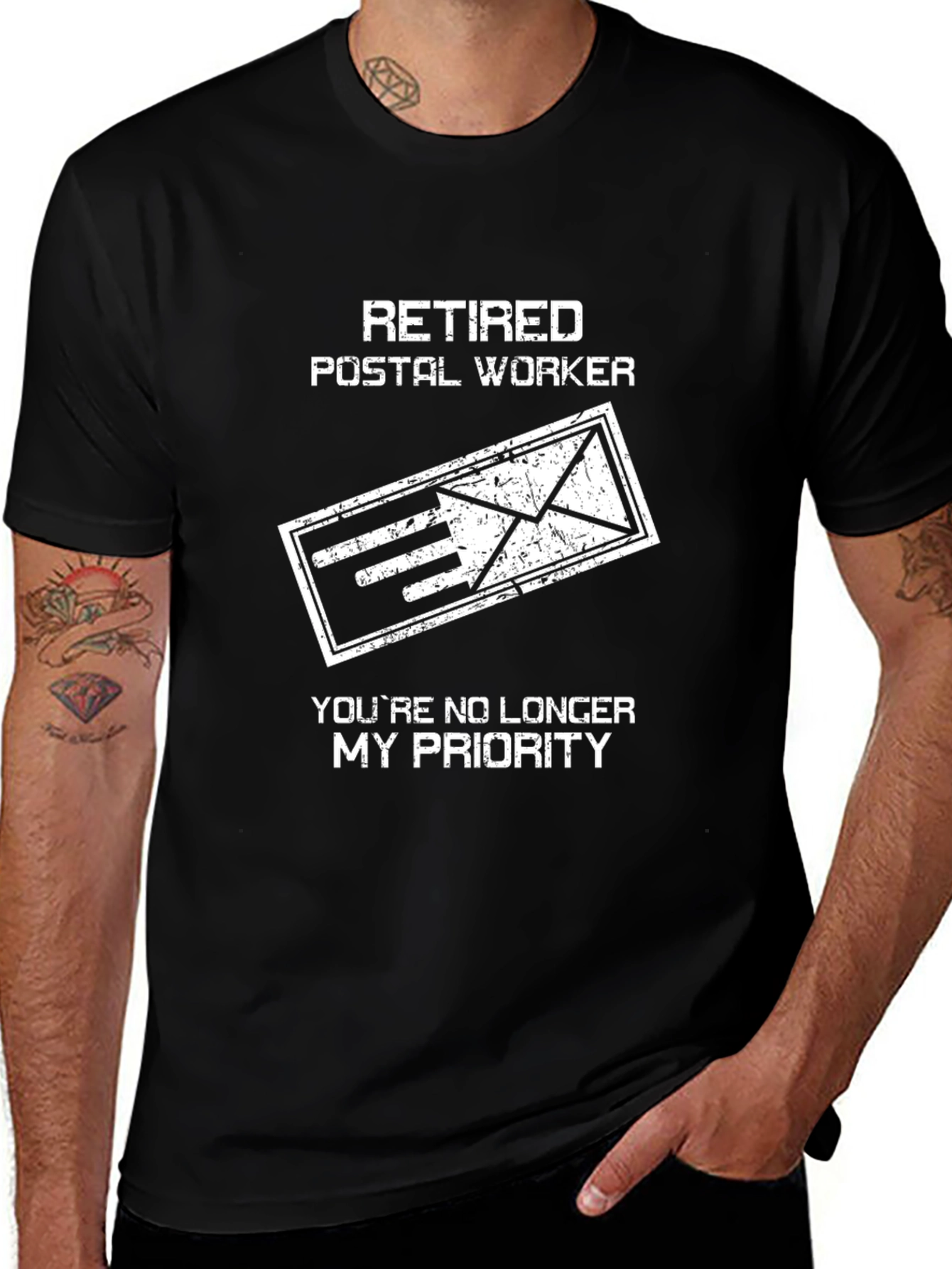Retired Postal Worker Graphic T-Shirt
