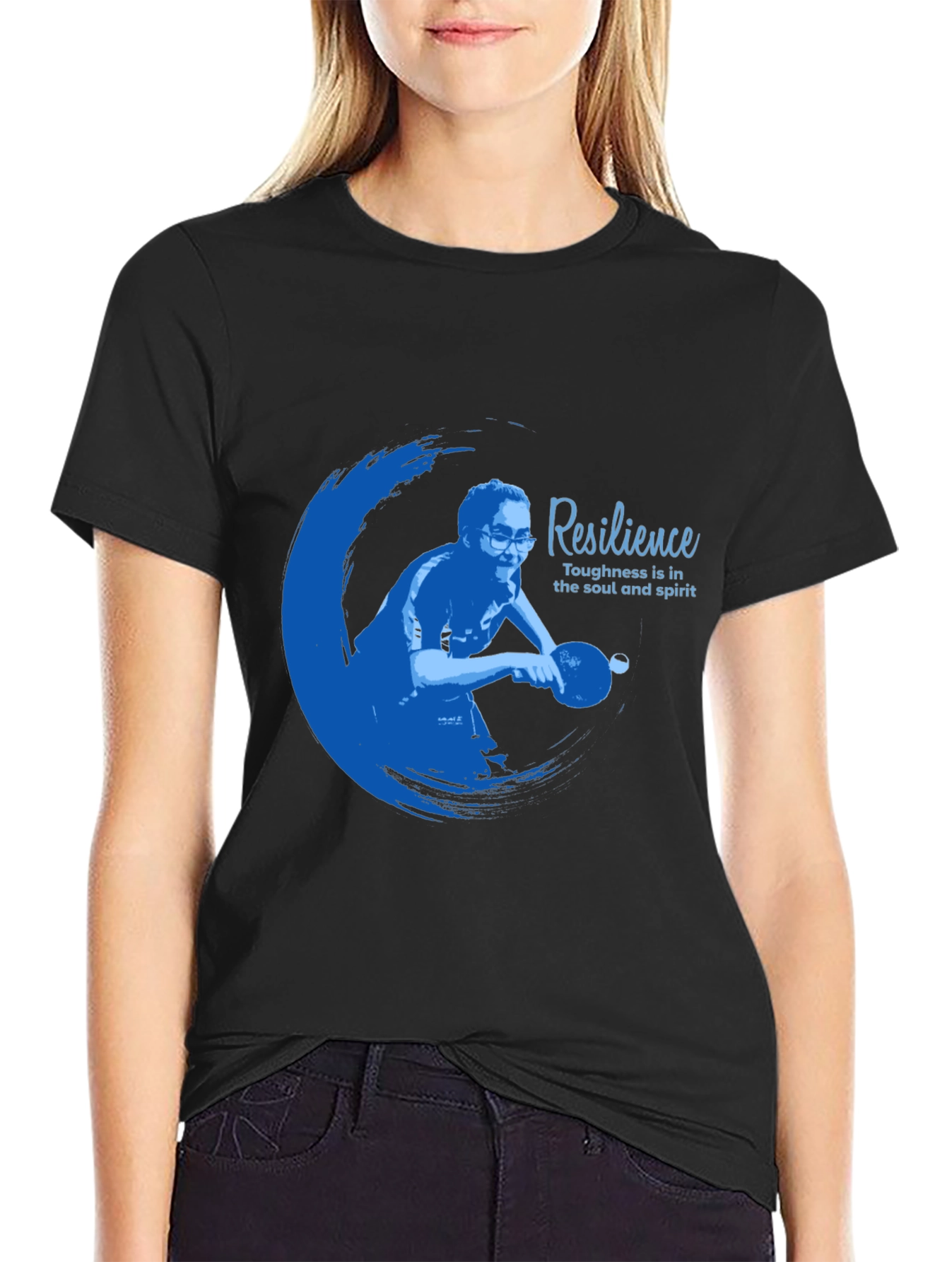 Resilience Graphic T-Shirt - Black Cotton Blend