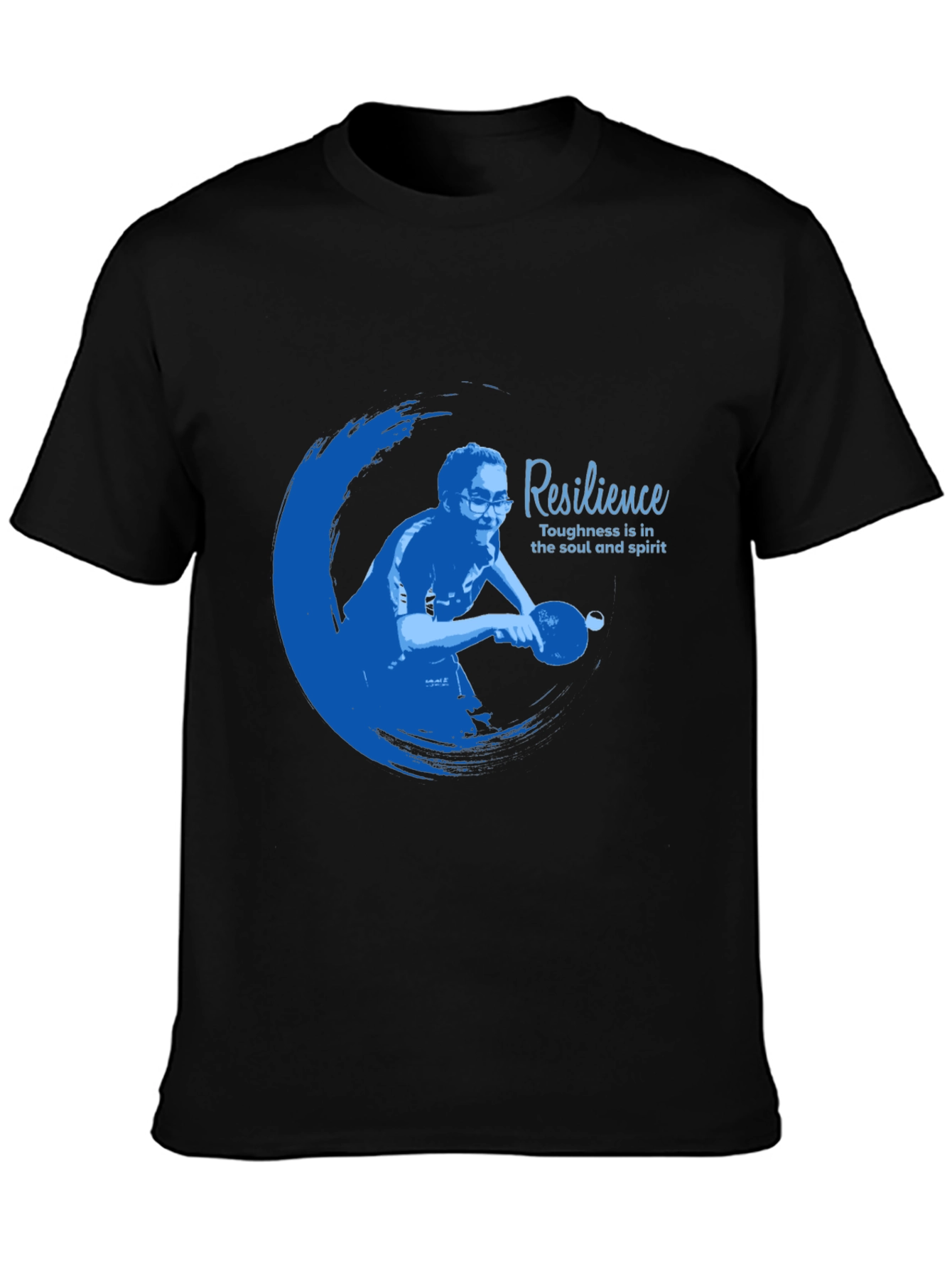 Resilience Graphic T-Shirt - Black Cotton Blend