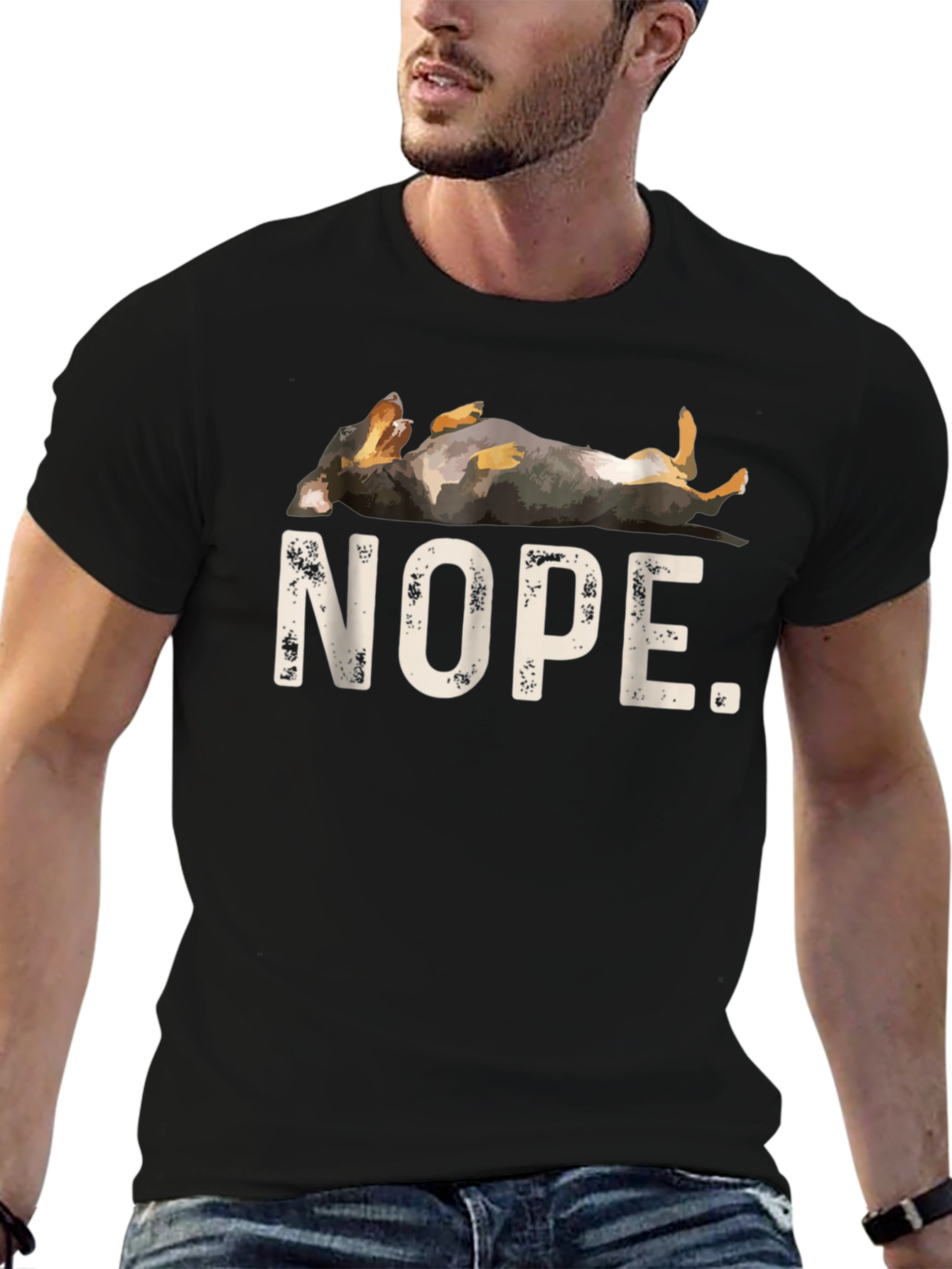 Nope Dog T-Shirt - Funny Dachshund Tee
