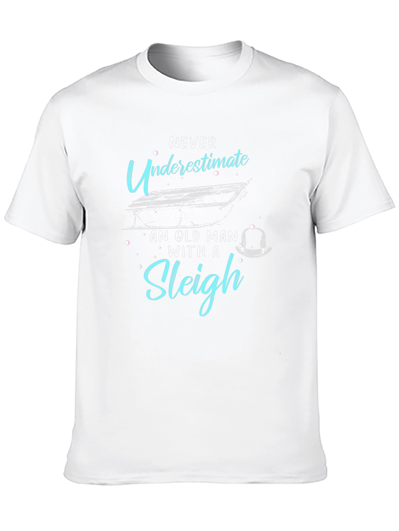 Never Underestimate Old Man Sleigh T-Shirt