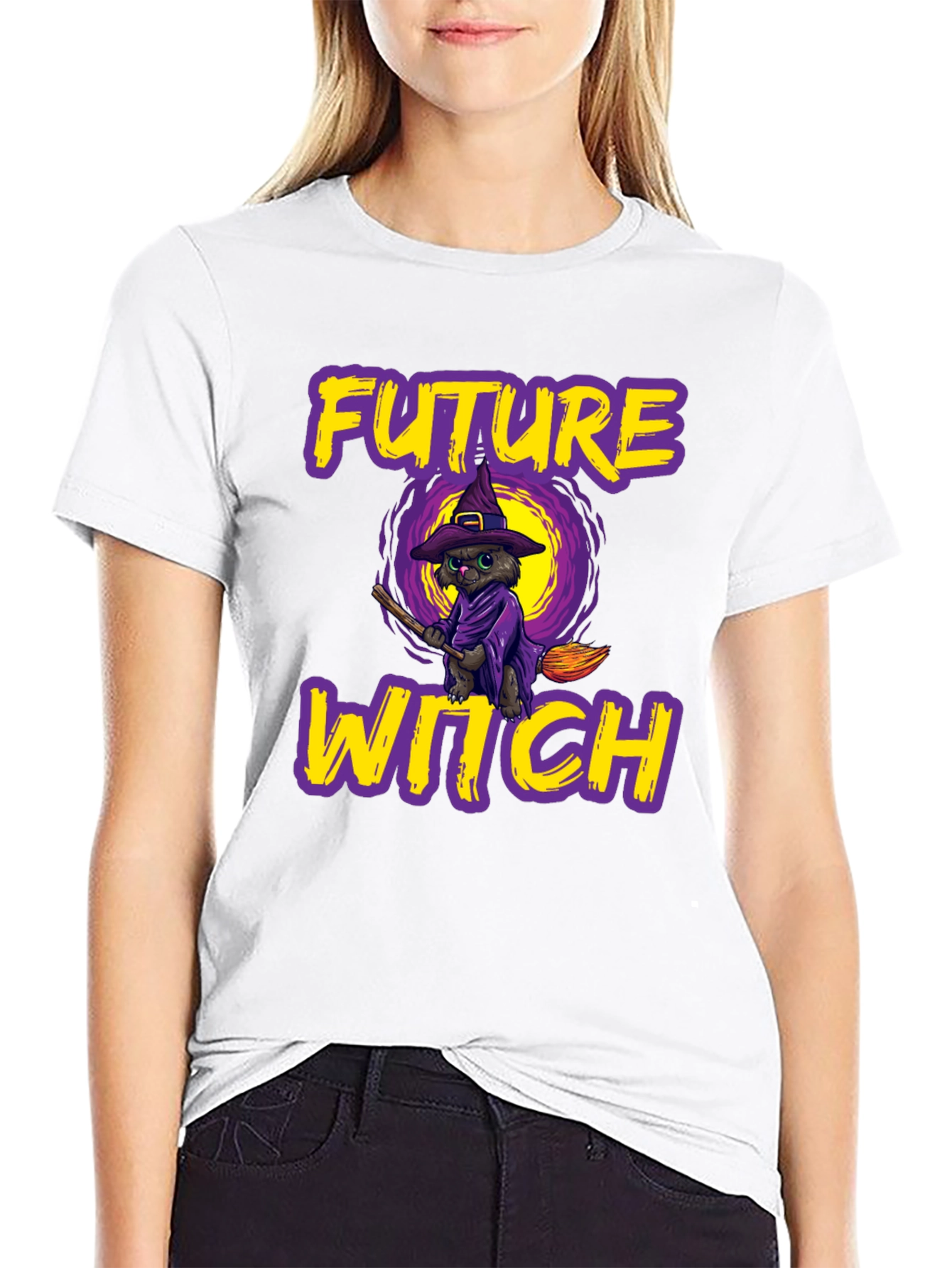 Future Witch Cat Halloween T-Shirt