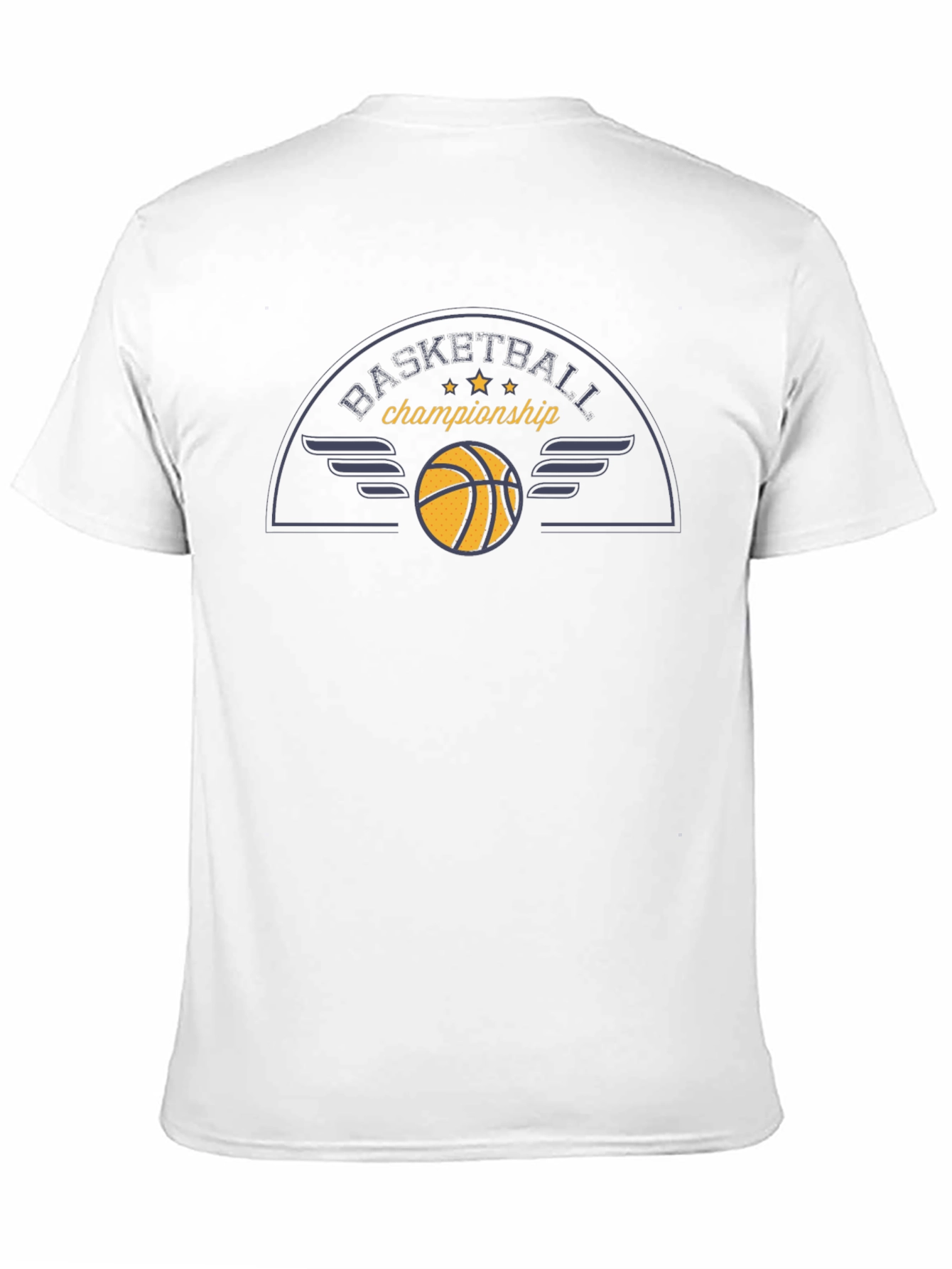 Basketball Championship Black Graphic Tee
