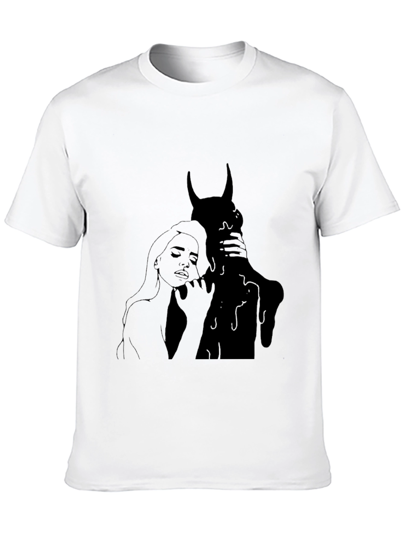 Dark Embrace Graphic Tee - Gothic Style