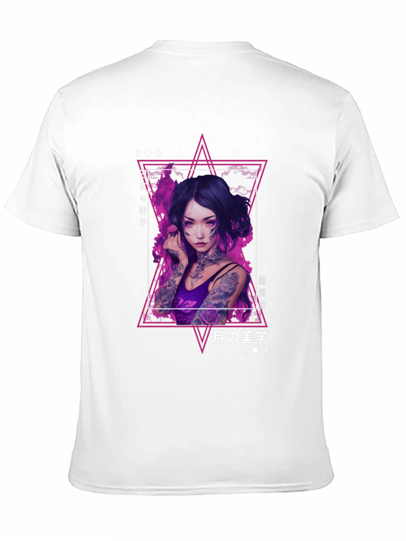 Edgy T-Shirt with Japanese Graphic Design