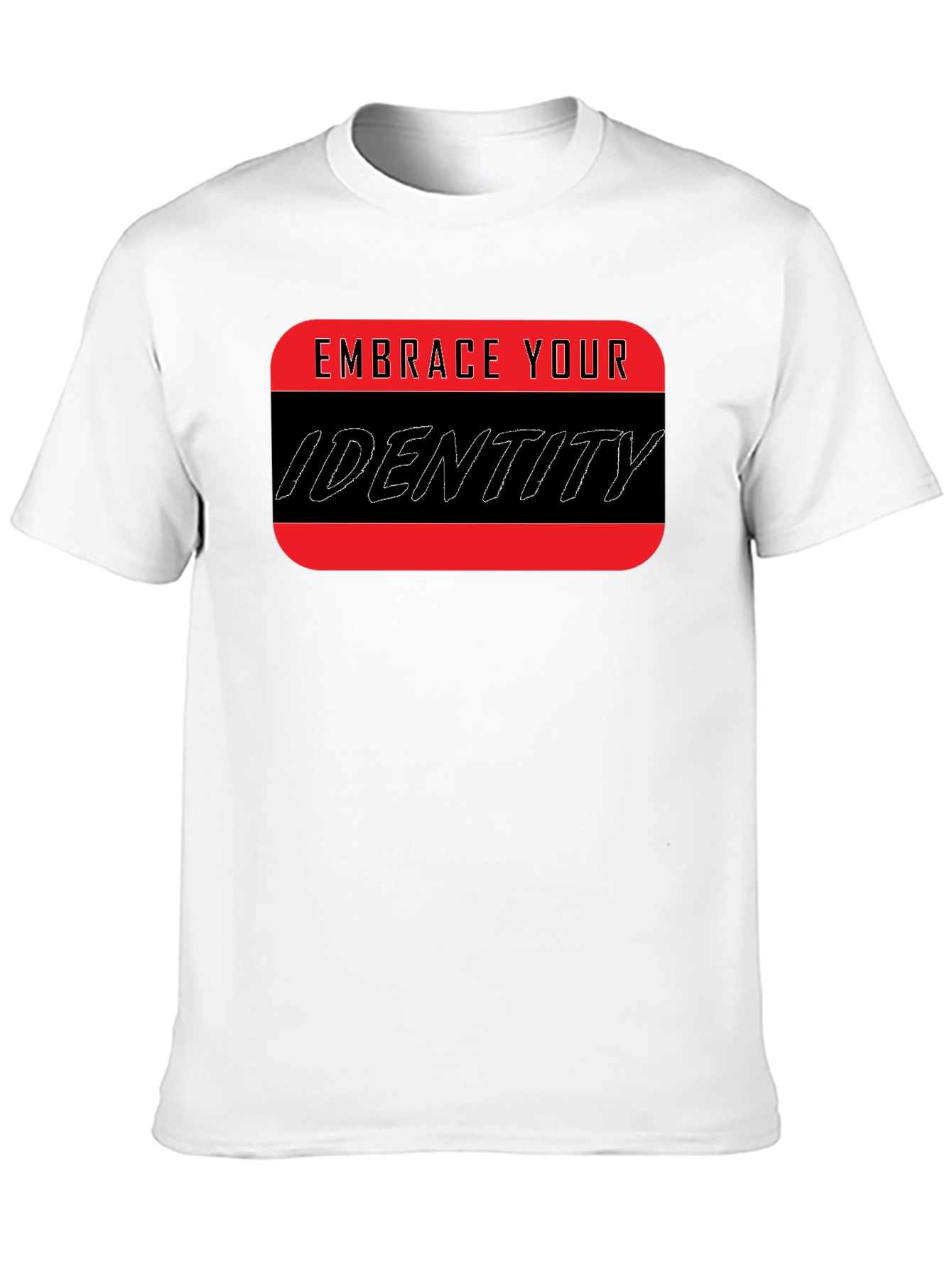 Embrace Your Identity Graphic Tee - Black