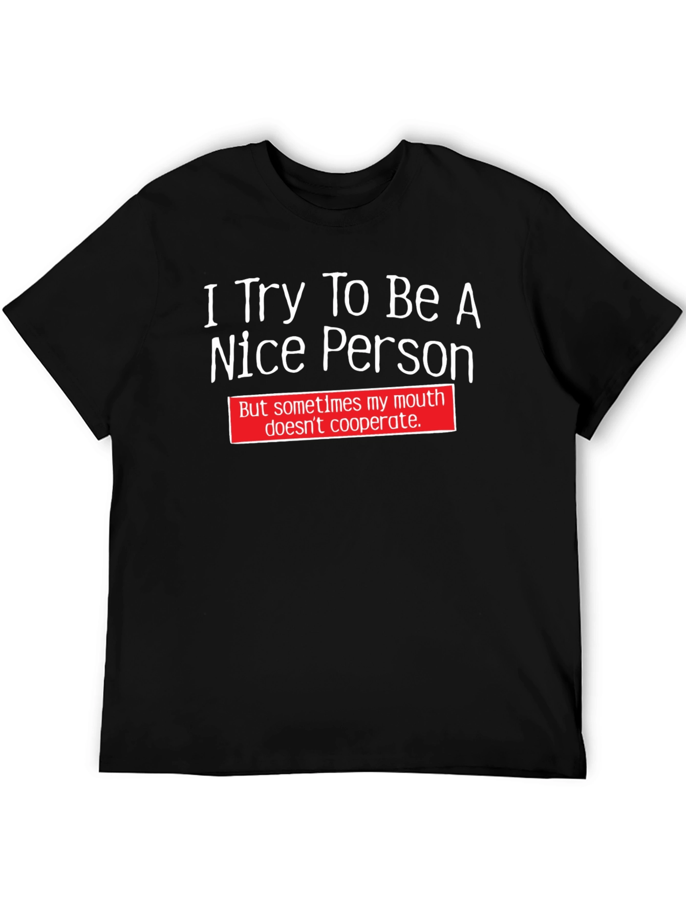 Funny T-Shirt: I Try To Be A Nice Person