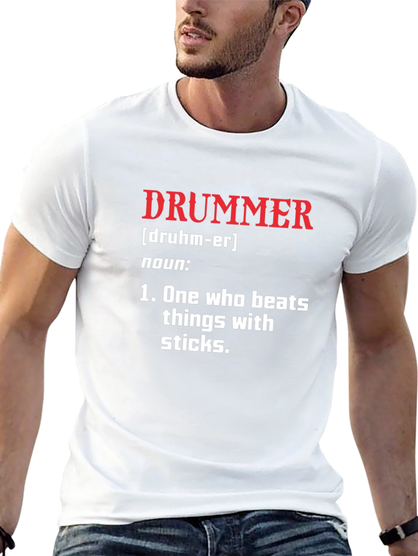 Drummer Definition T-Shirt - Funny Musician Tee