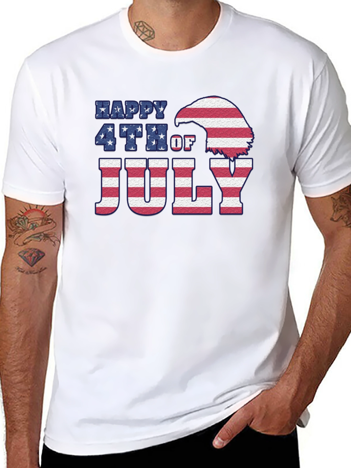 Happy 4th of July Patriotic Graphic Tee