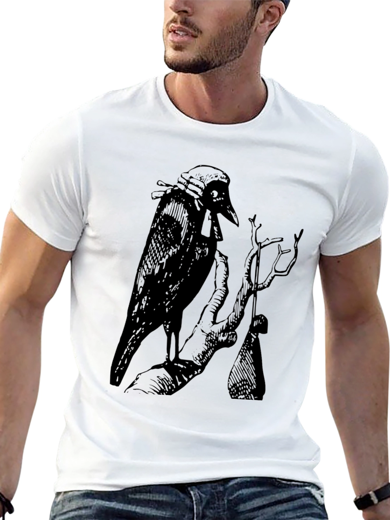 Raven Gallows Humor Graphic Tee