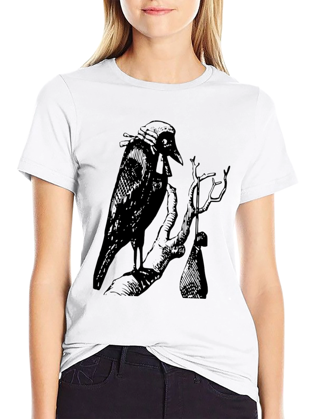 Raven Gallows Humor Graphic Tee