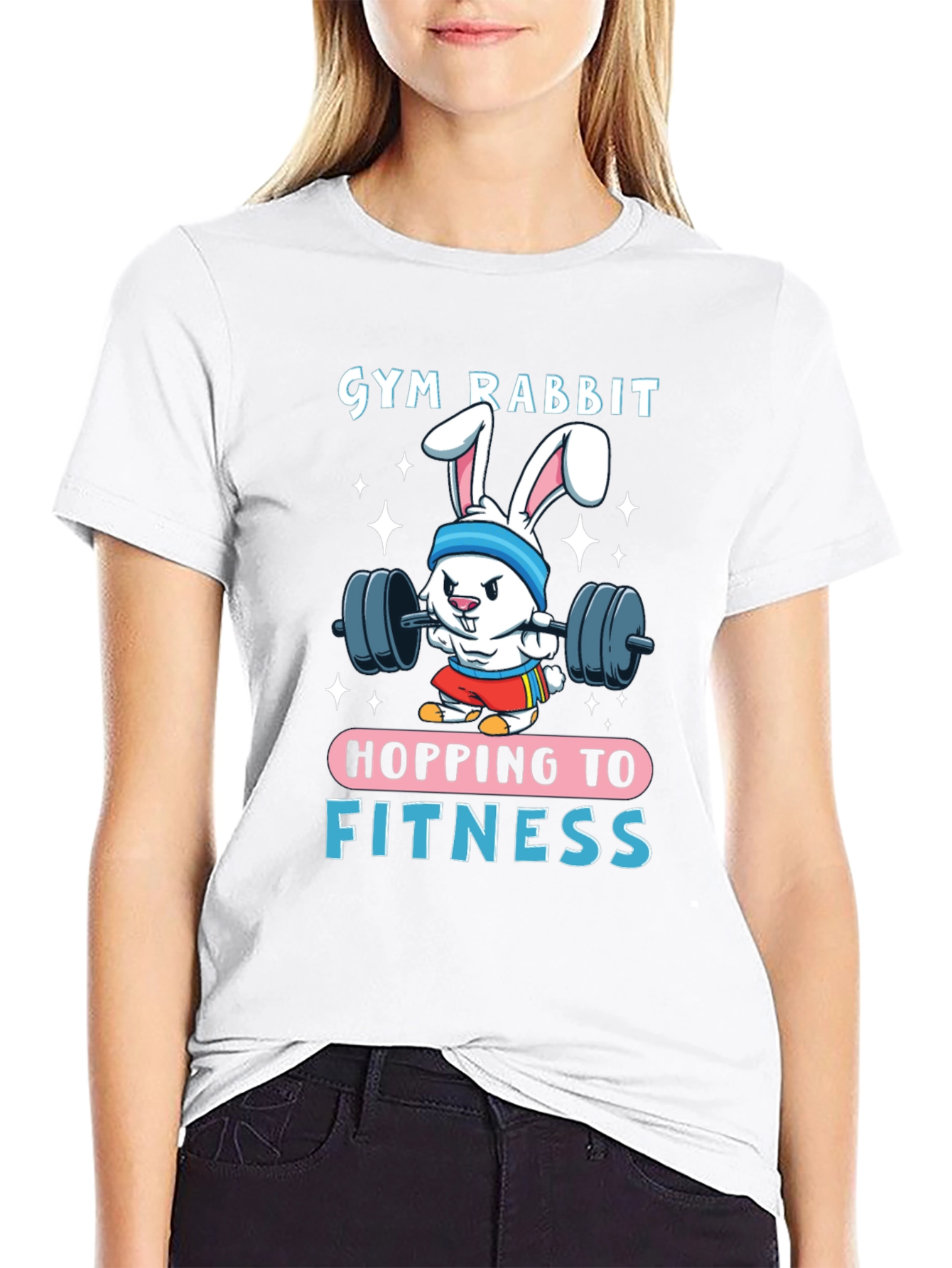 Gym Rabbit Fitness T-Shirt - Hopping to Greatness!