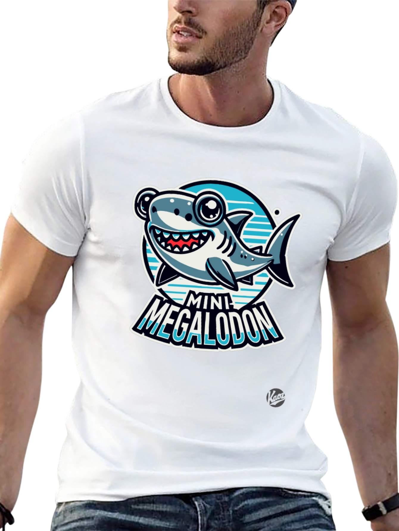 Mini Megalodon Graphic Black T-Shirt