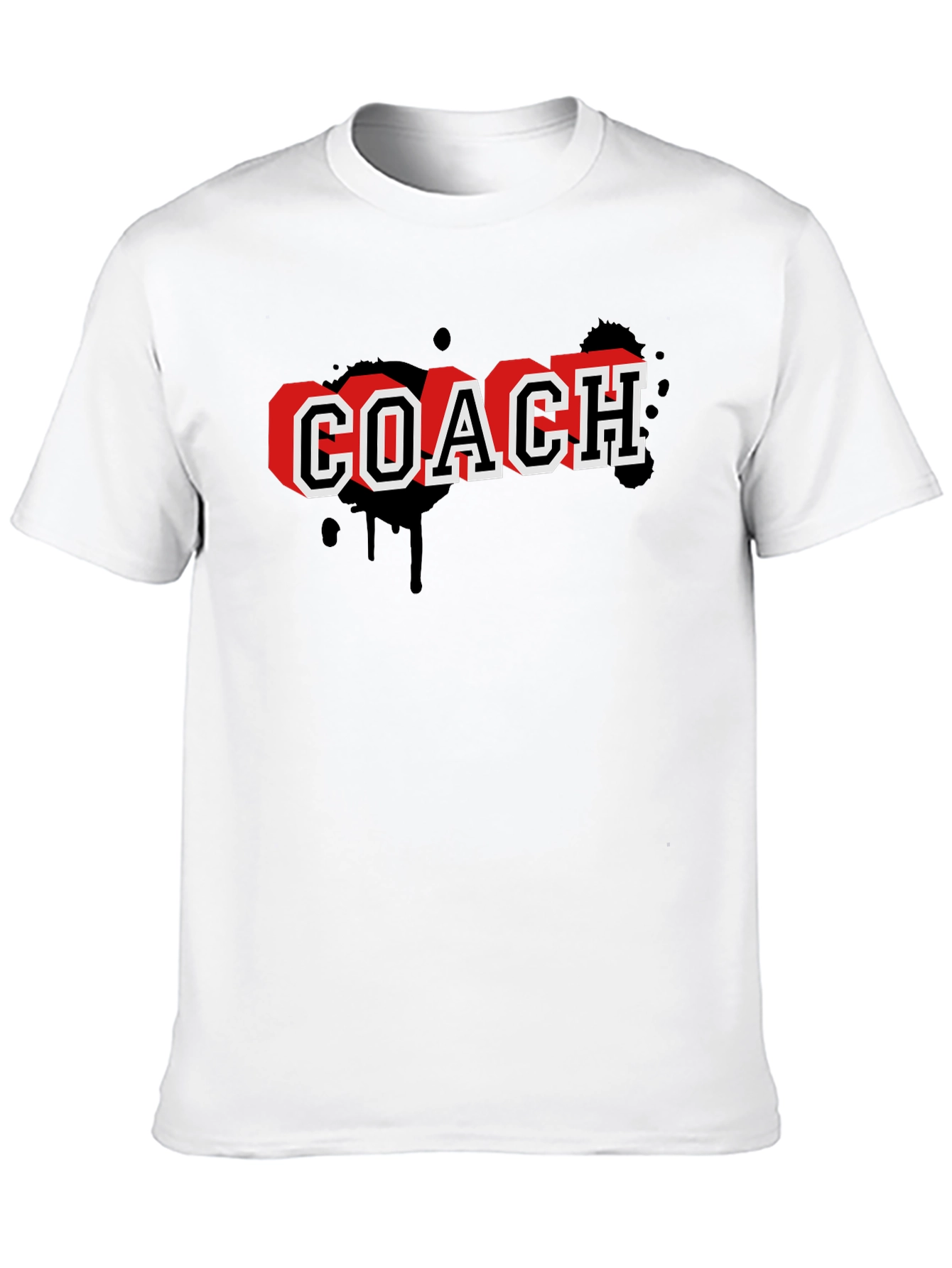 Coach Graphic T-Shirt - Black Cotton Tee