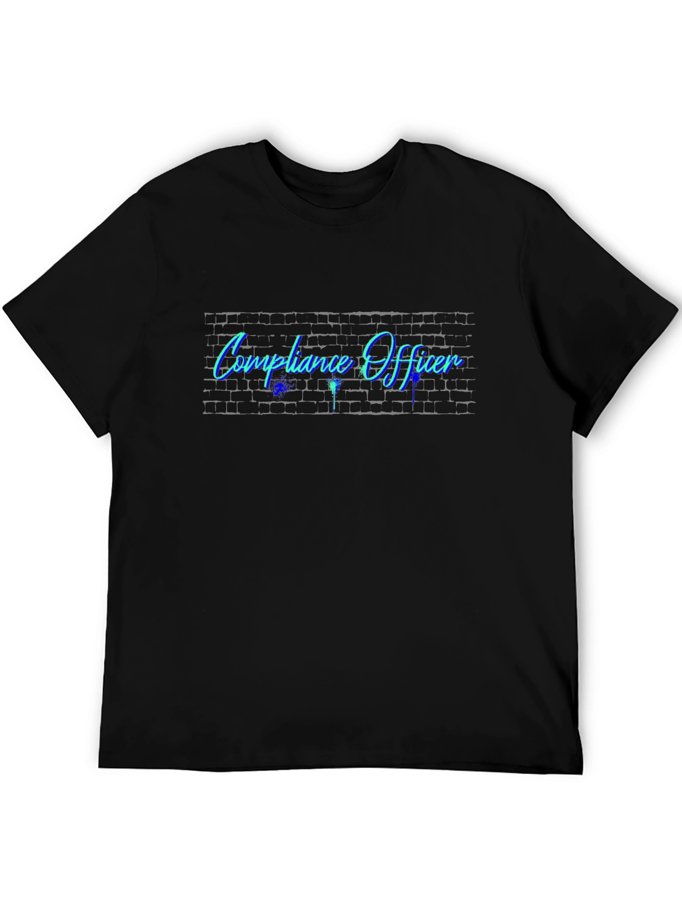 Compliance Officer Graphic T-Shirt - Black