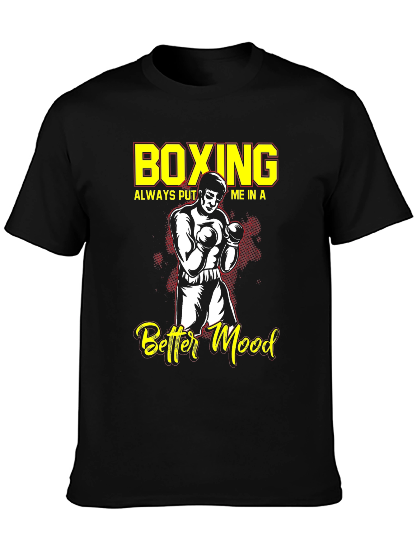 Boxing Better Mood T-Shirt Boxer Graphic Tee