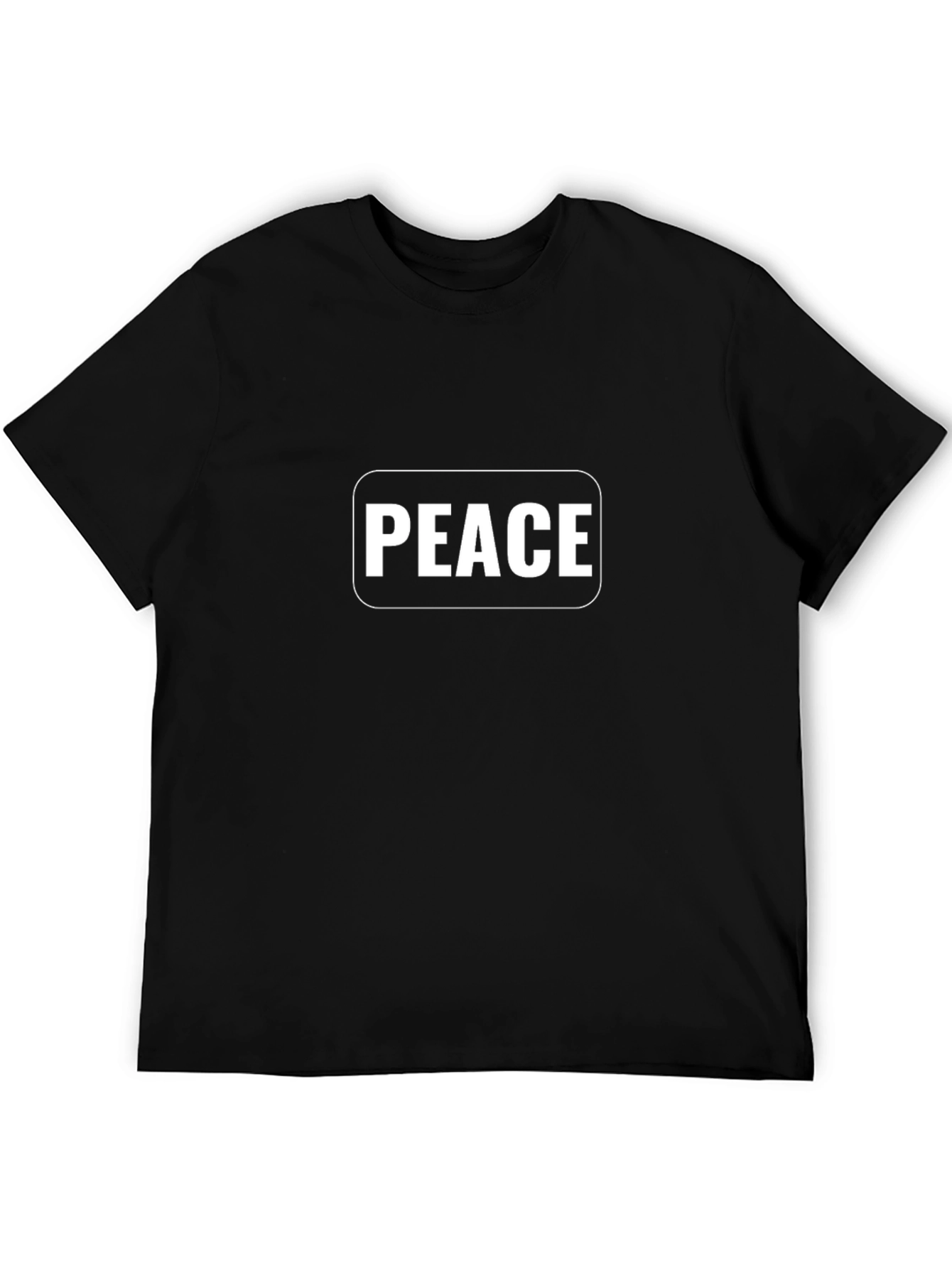 Peace T-Shirt - Black Casual Tee