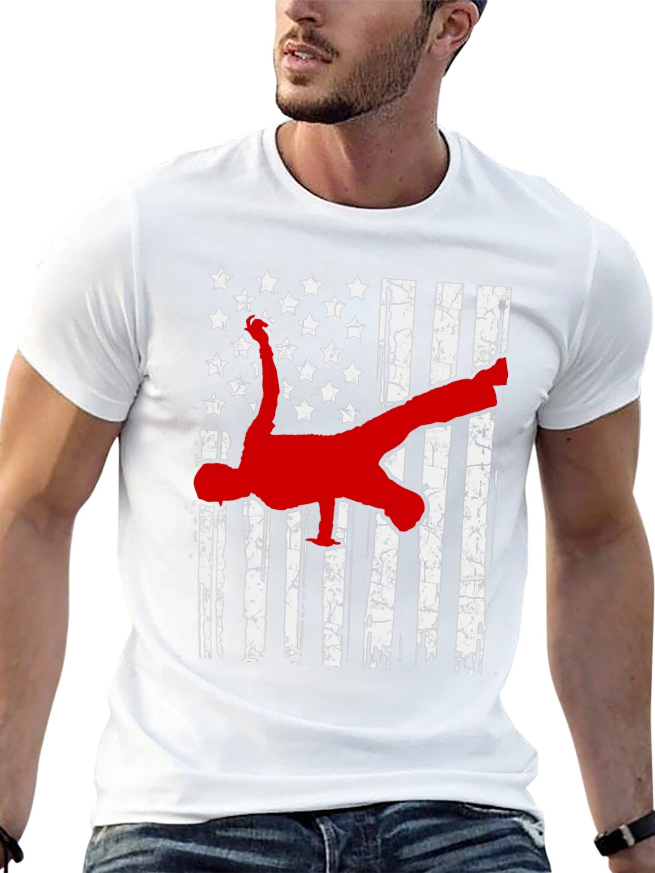 American Flag Breakdance T-Shirt